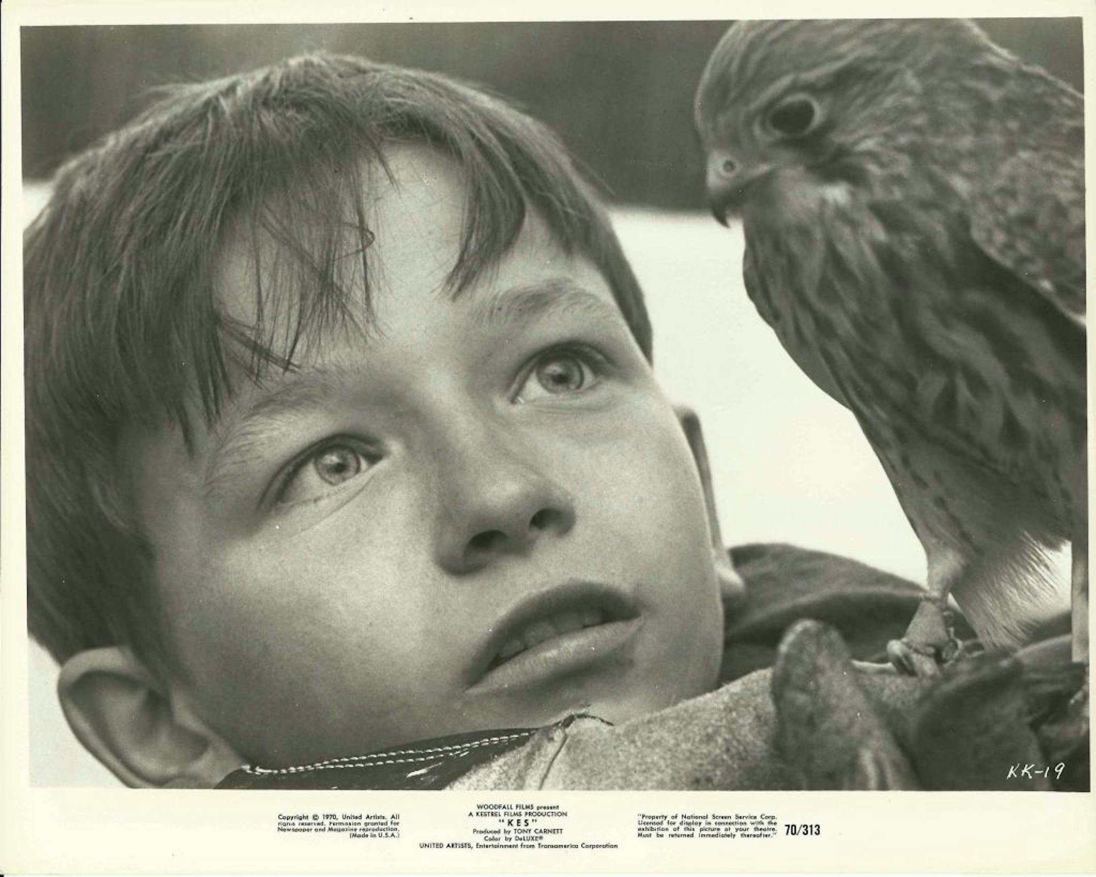 "Kes" is about a 15-year-old boy named Billy Casper (David Bradley).