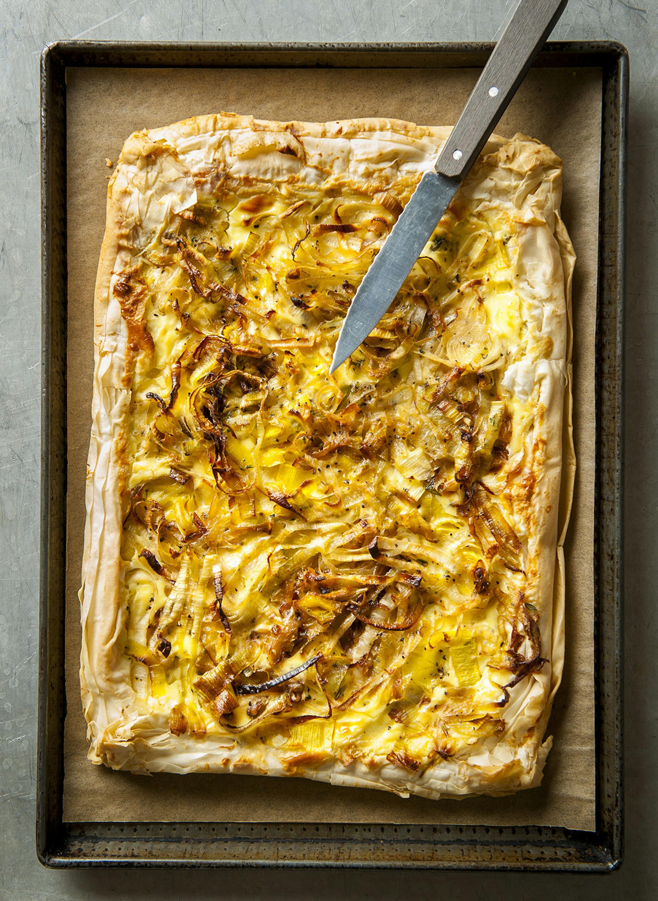 Leek Chèvre Tart.
