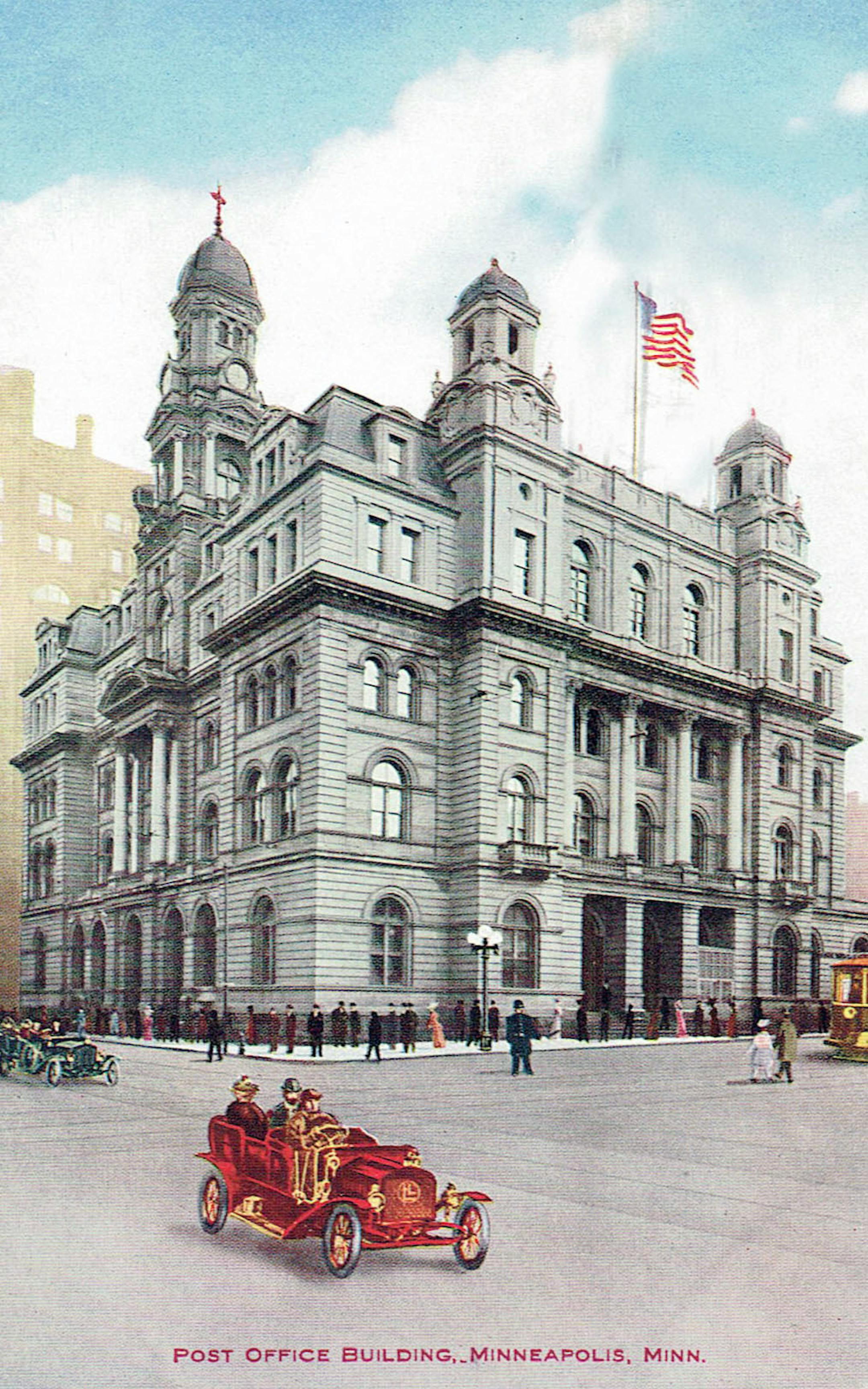 U.S. Courthouse and Post Office (1890-1961, Marquette and Third) Let's motor down-town and give the postal customer a thrill, shall we?