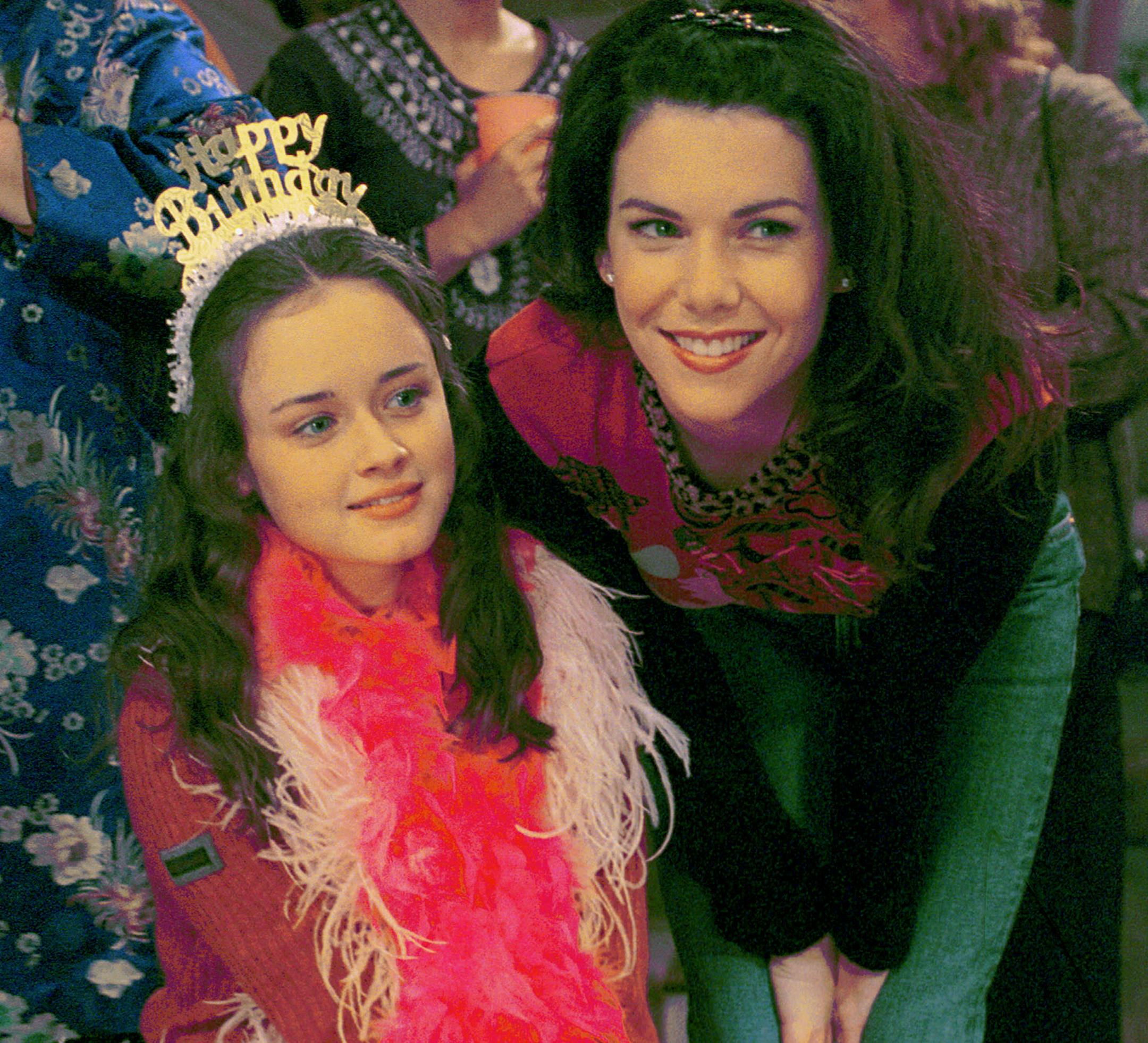 "GILMORE GIRLS"
ONE BIRTHDAY, TWO PARTIES After her grandparents throw her an elegant birthday party, Rory (Alexis Bledel) invites them to the wild birthday bash that her mom (Lauren Graham) is throwing for her the following night. The episode titled "RoryÌs Birthday Parties" airs on Thursday, November 9 (8:00-9:00 p.m., ET) on The WB.
Pictured (l-r): Alexis Beldel as Rory Gilmore, Lauren Graham as Lorelai Gilmore
Photo credit: The WB/Randy Tepper
Media contact: Pamela Morrison, The WB (818