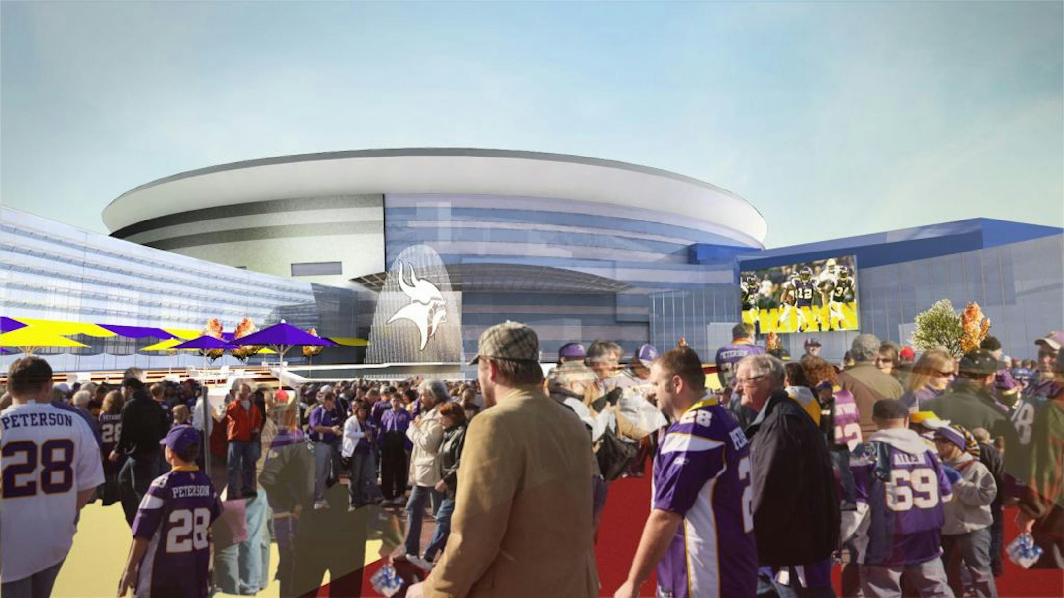 The proposed Vikings stadium site in Arden Hills.