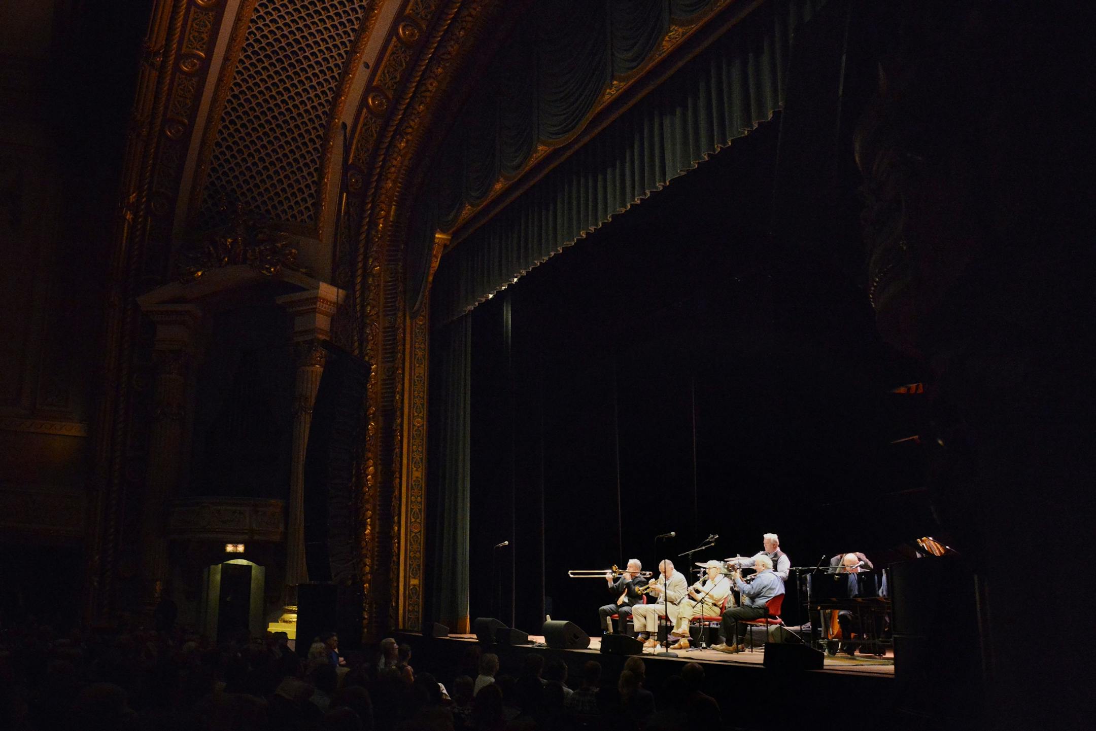 Woody Allen played clarinet with his jazz band at the State Theatre in Minneapolis, Minn. on Sunday August 2, 2015.