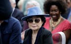 Yoko Ono appears before the dedication ceremony for her permanent art installation at Jackson Park on in 2016 in Chicago. One of the country’s leadi