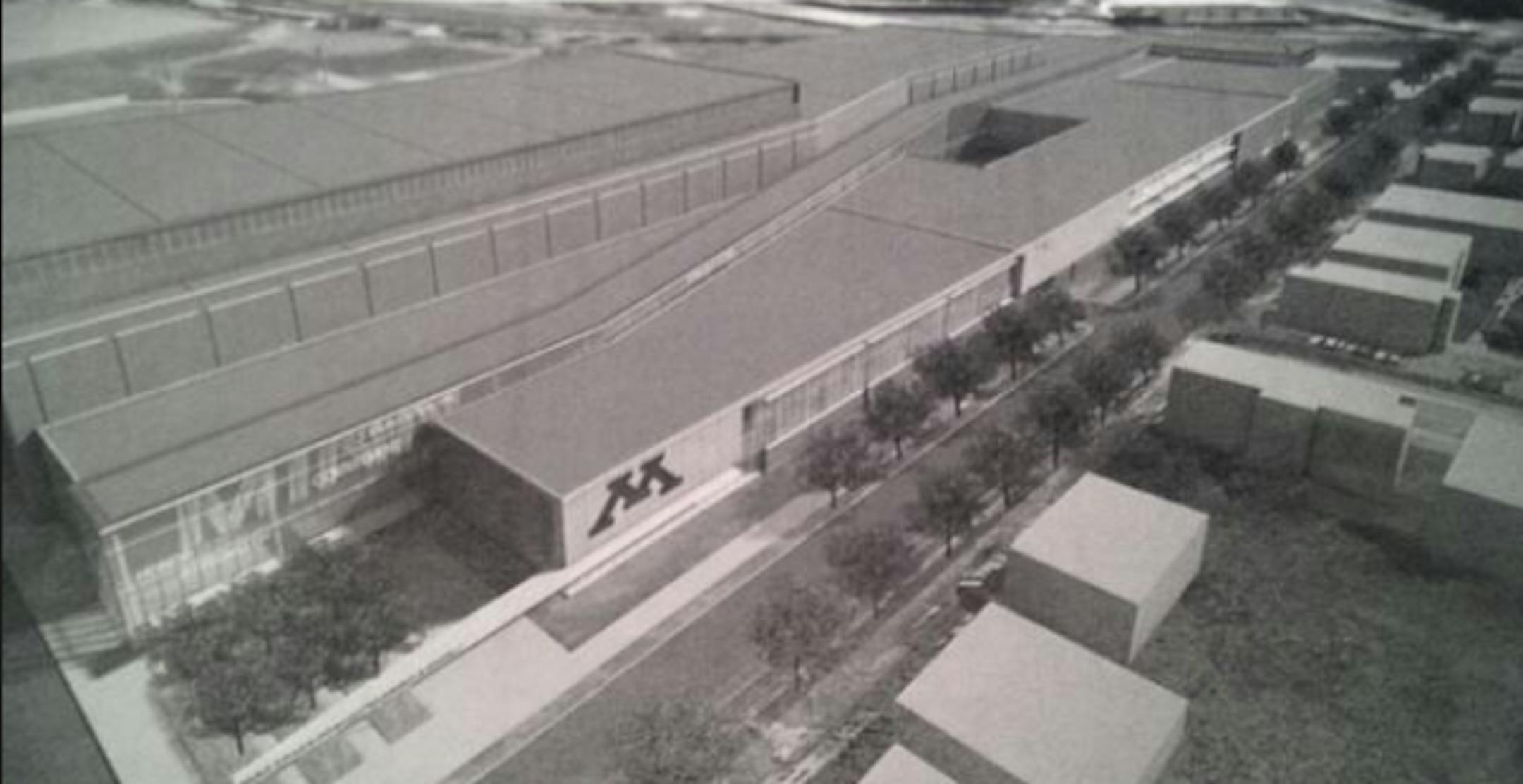 Concept of how the design of the new athletic complex could look