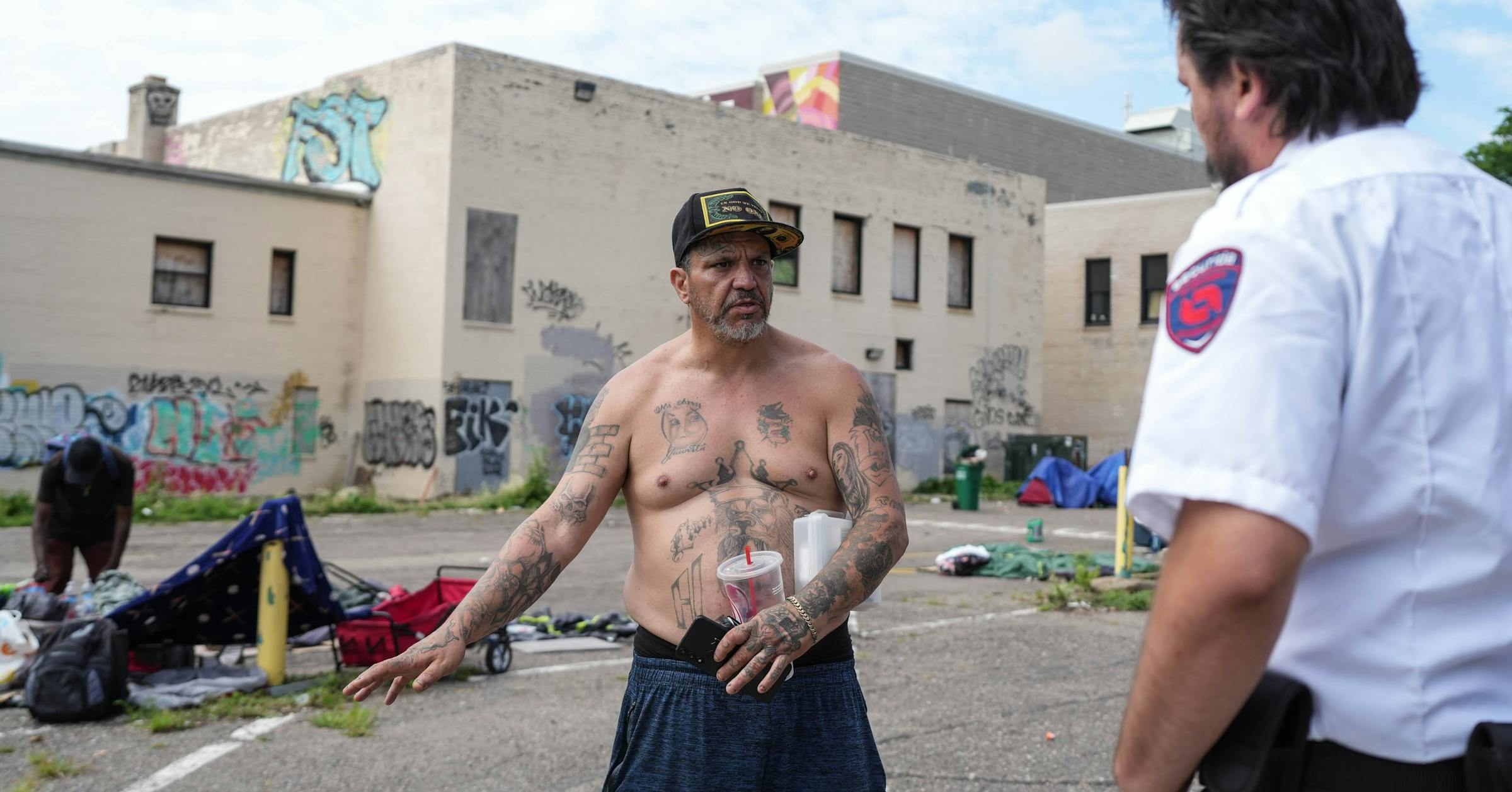 Minneapolis landlord opens homeless camps on his parking lots in defiance of city Minneapolis landlord opens homeless camps on his parking lots in defiance of city