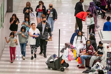 Most shoppers at Mall of America still chose to wear masks Friday, the day Gov. Tim Walz lifted the mask mandate for Minnesota.