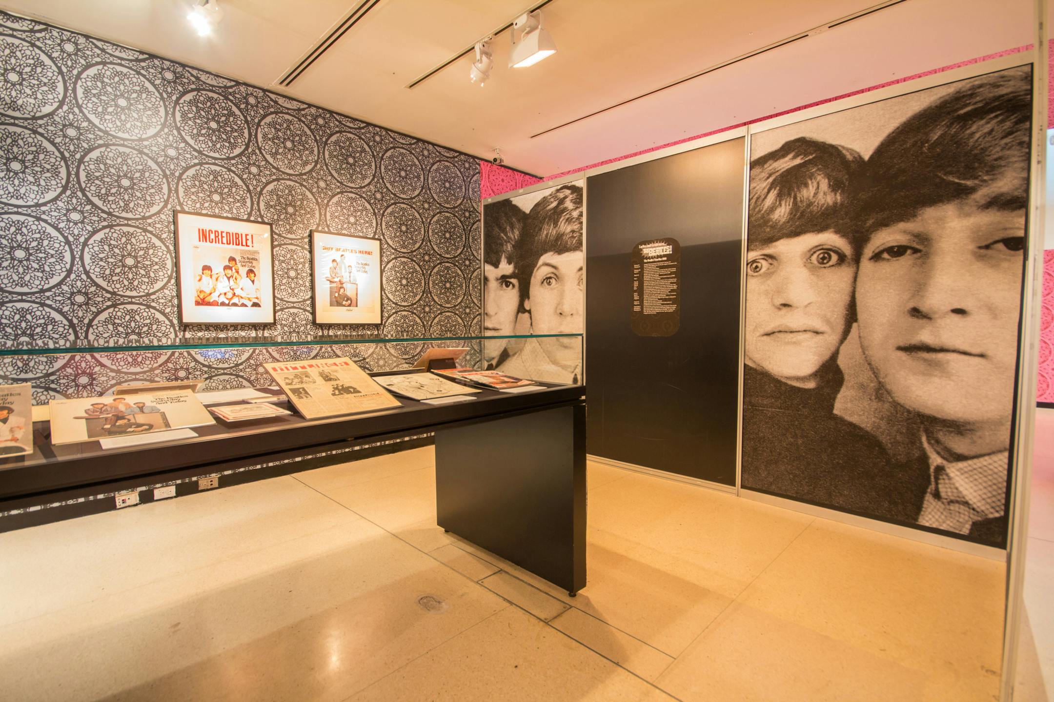In conjunction with the soon-to-open 400 Bar at Mall of America, a new music museum opens Thursday, June 5th 2014 at Mall of America in Bloomington, Minnesota. The opening exhibit is 'Ladies and Gentleman - the Beatles' curated by the Grammy Museum in Los Angeles. Photos from when the exhibit was in New York.