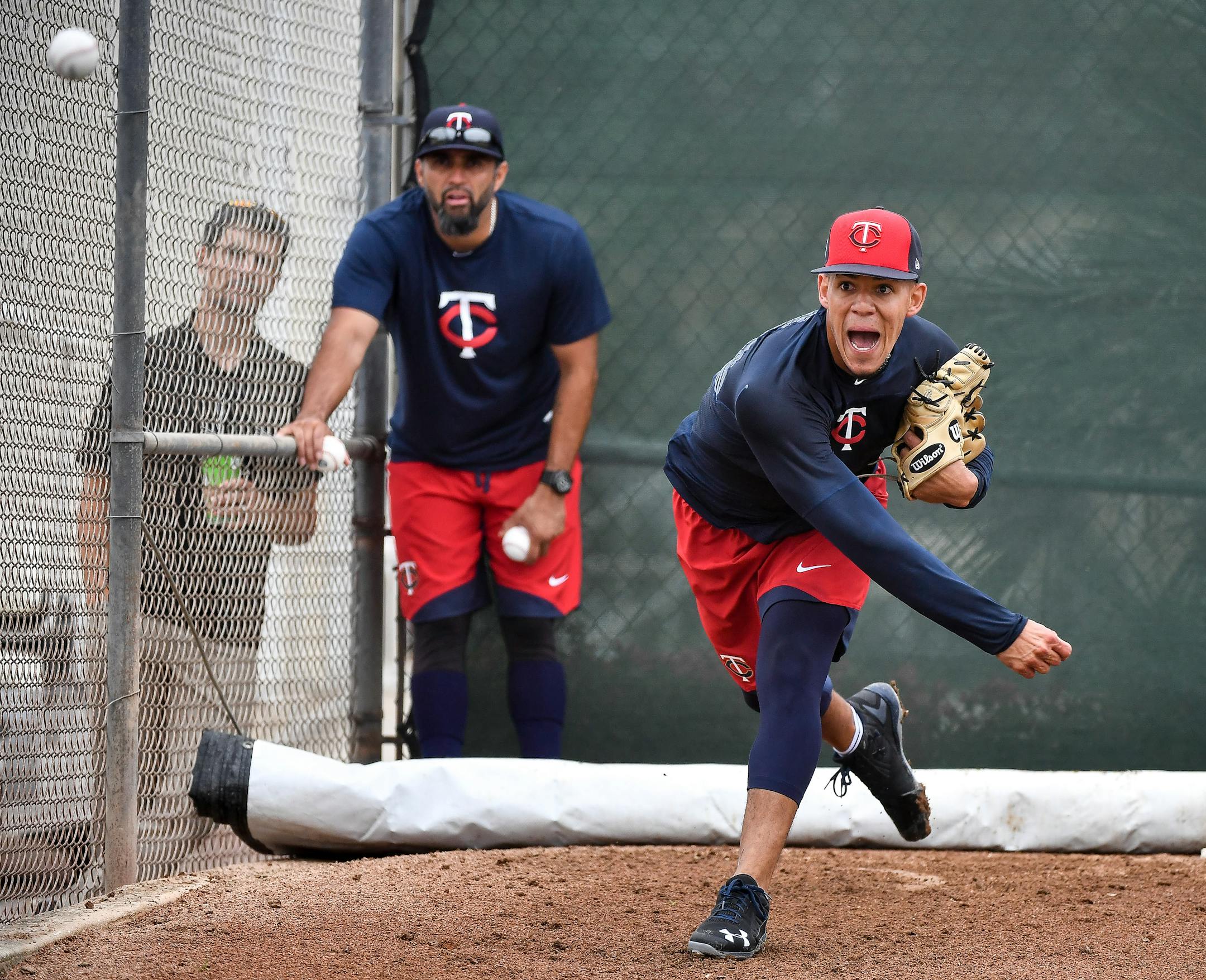 Jose Berrios threw during a workout at spring training. He will make his 2017 debut Saturday in Cleveland.