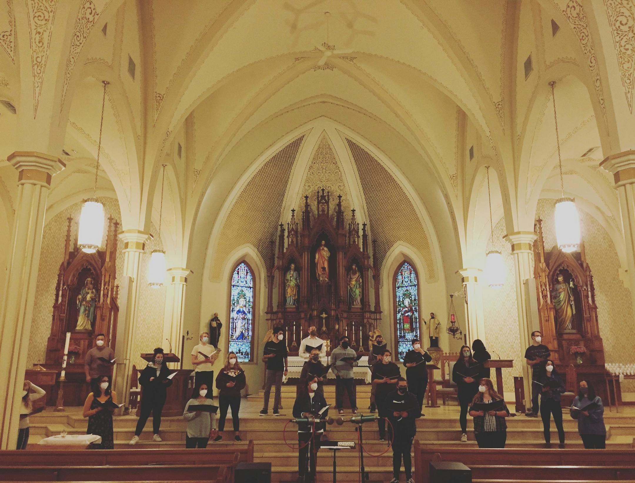 The Minnesota State University Chamber Singers are among 13 artists and bands featured on "River City Holiday: A Yuletide Collection of Mankato Music."