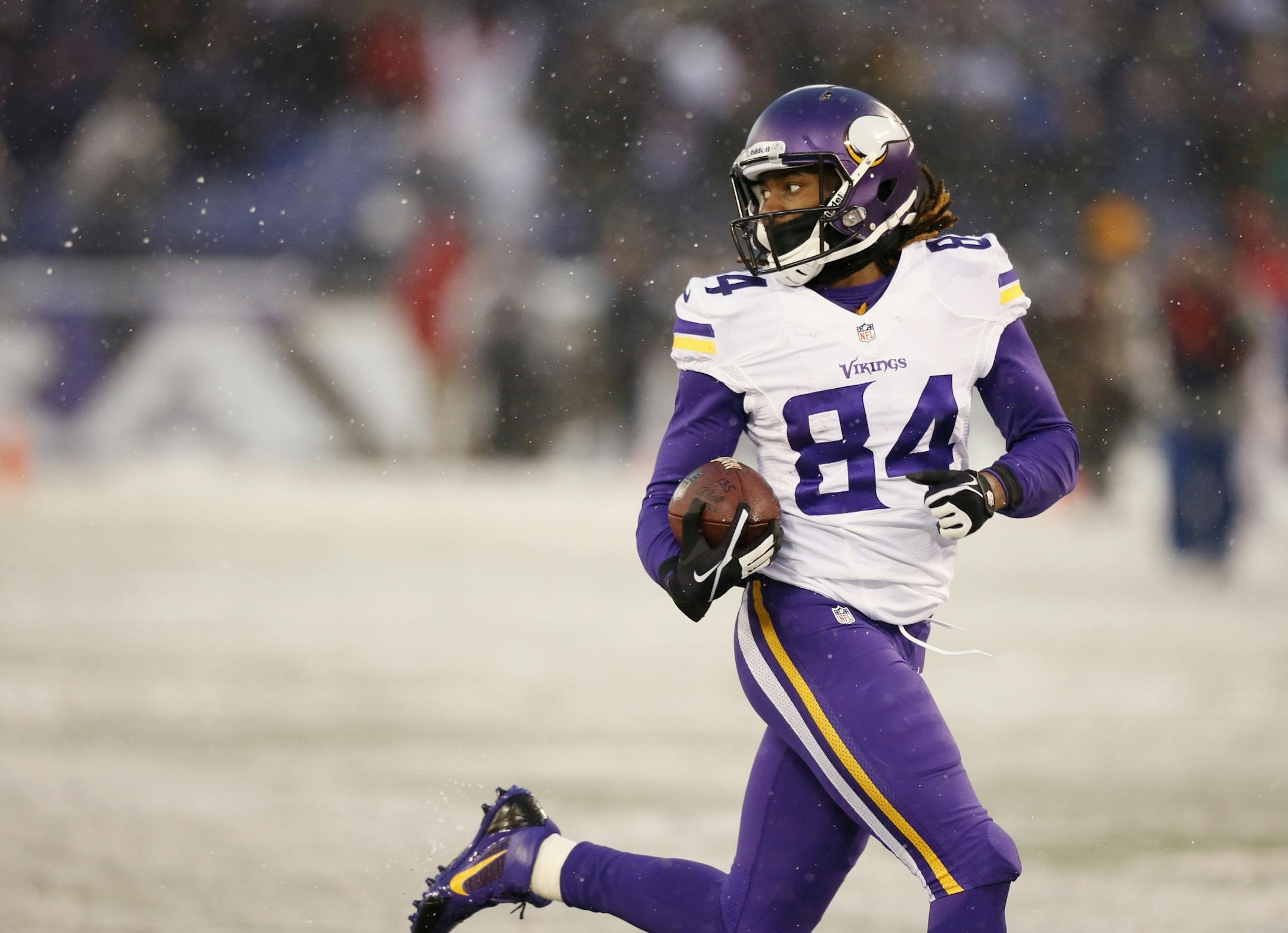 Cordarrelle Patterson broke free for a 79 yard TD run in the 4th quarter.