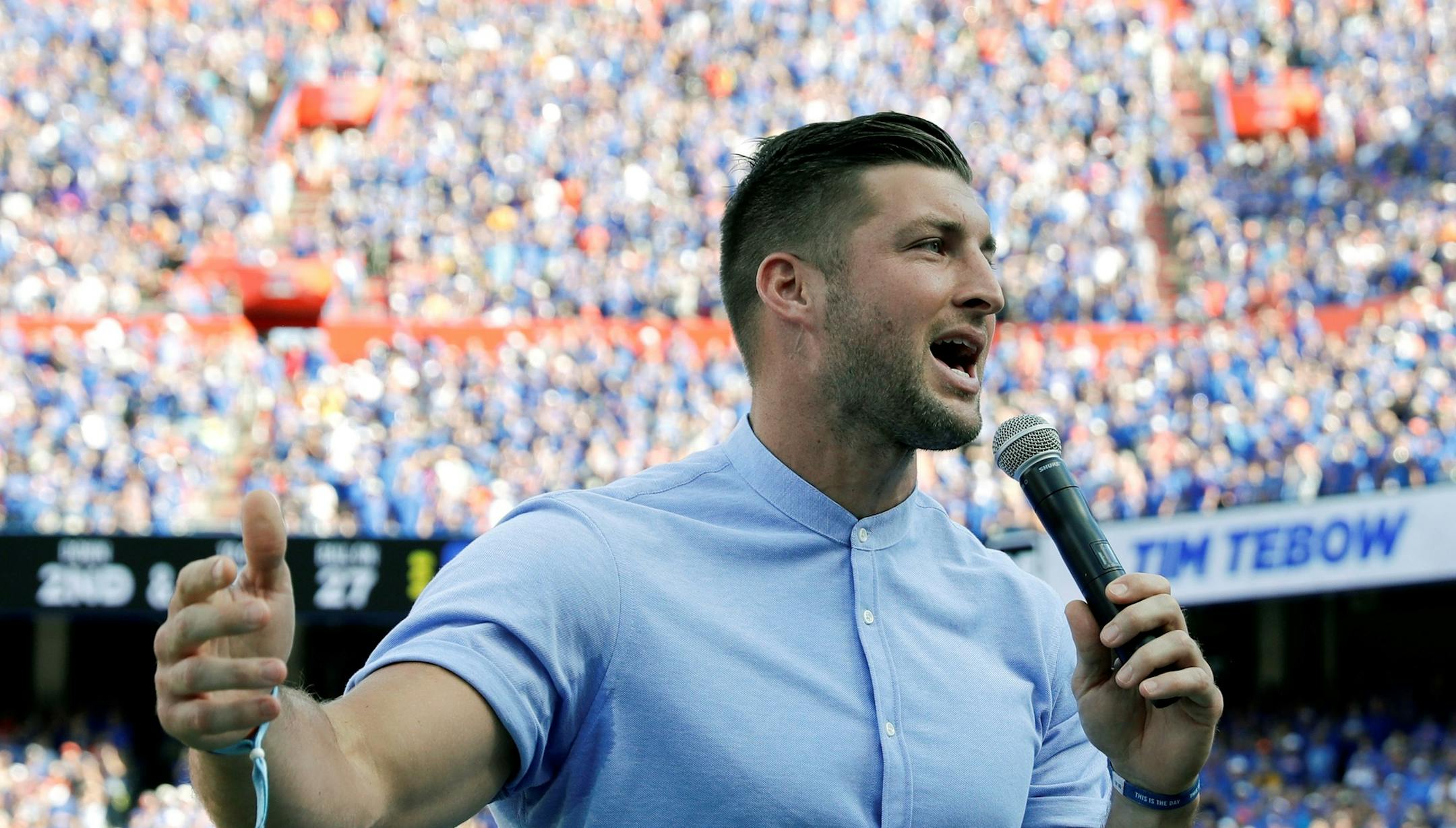 Former Florida football player Tim Tebow