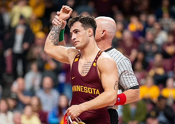 Gophers wrestler Michael Blockhus received an at-large bid for the NCAA championships.