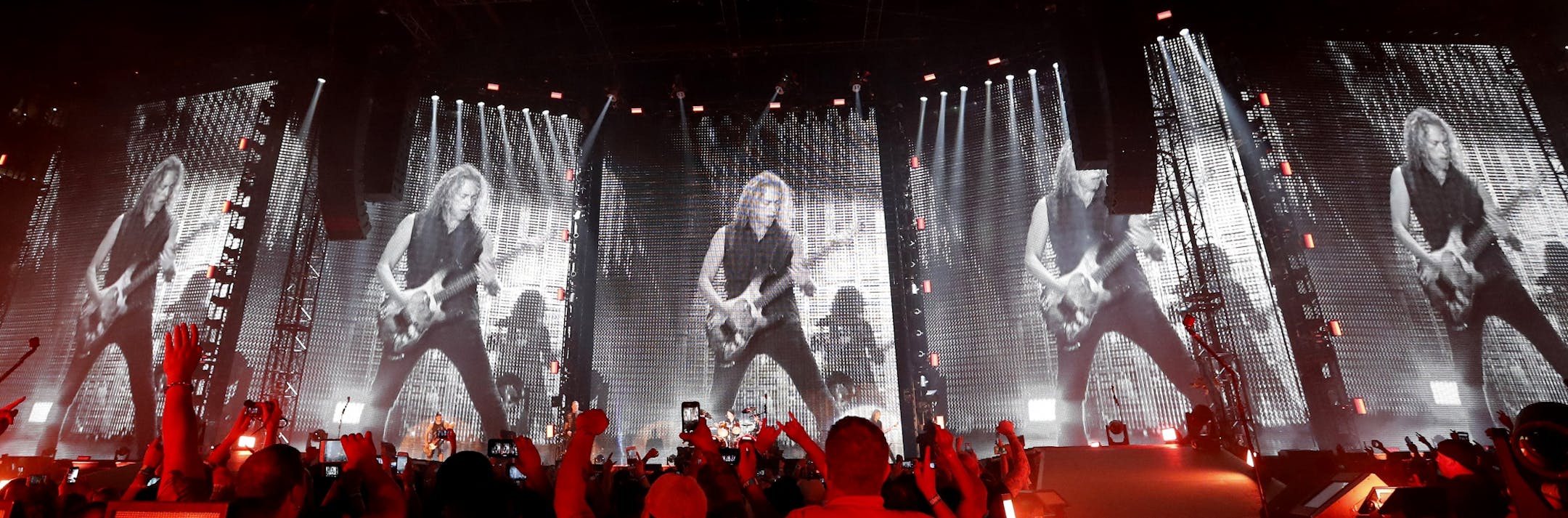 Metallica performed at US Bank Stadium.