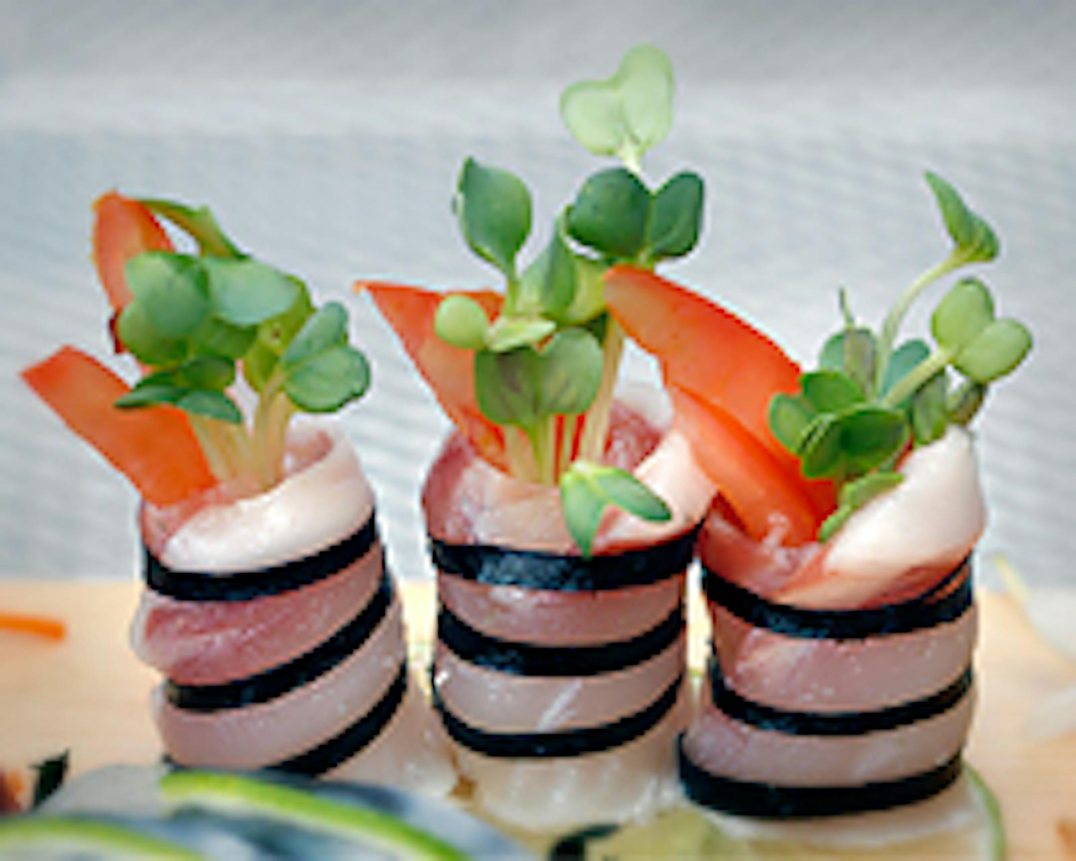 A selection from Masu's assorted sushi plate