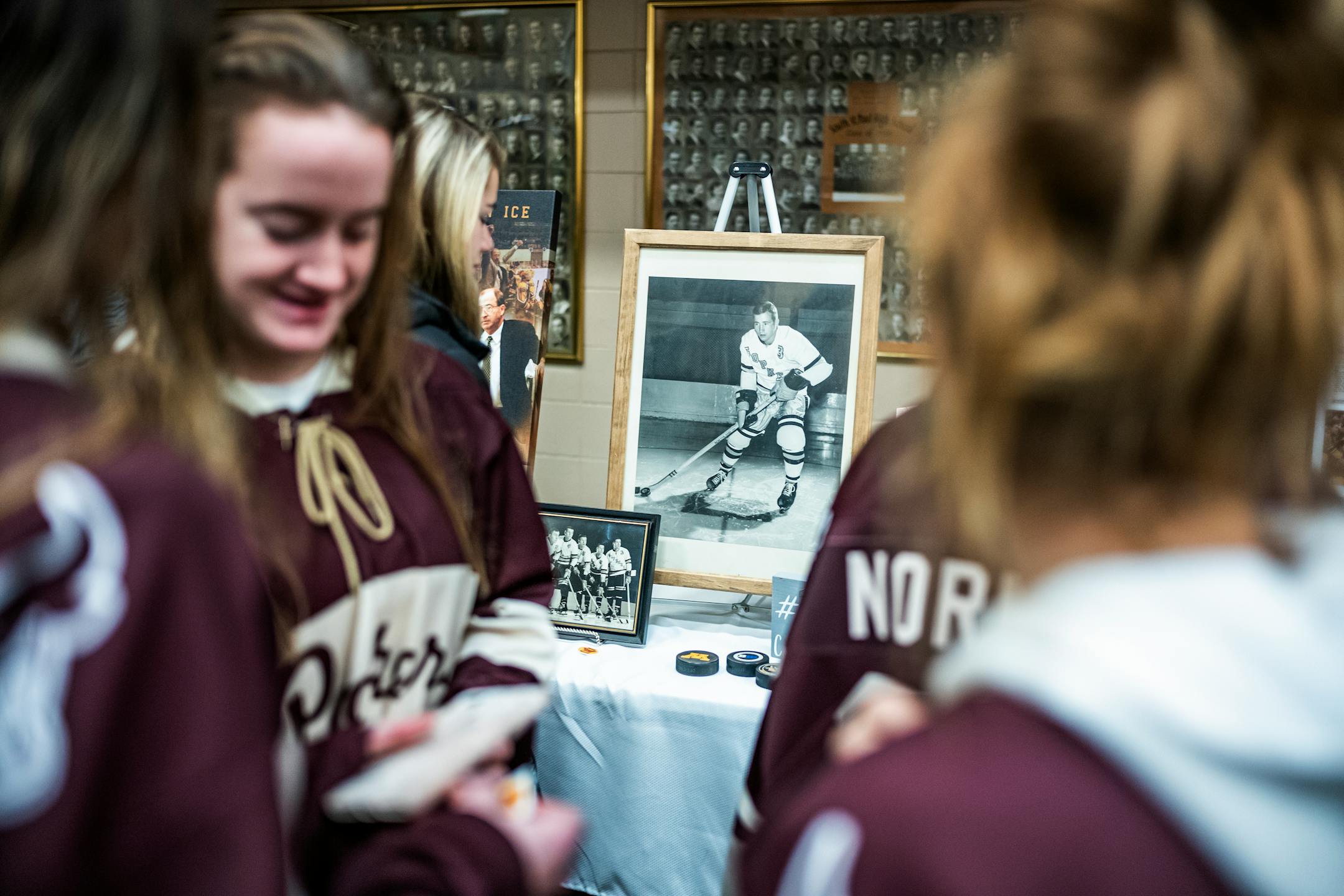 Plenty of hockey memories were on display during a celebration of life public gathering for Gophers legend Doug Woog