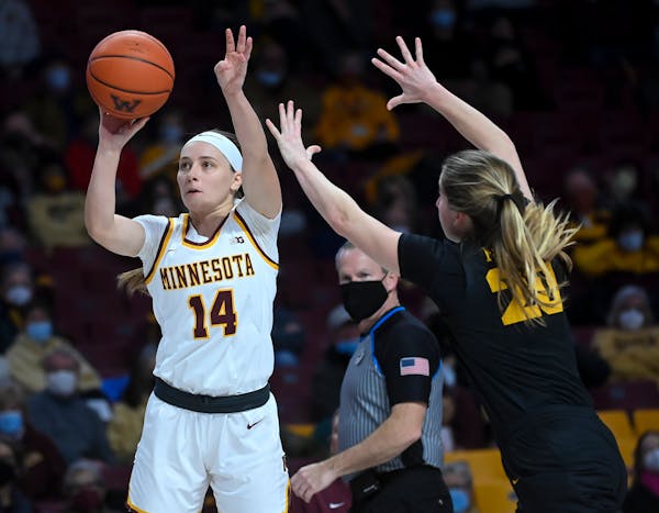 Gophers guard Sara Scalia has scored in double figures nine consecutive games.