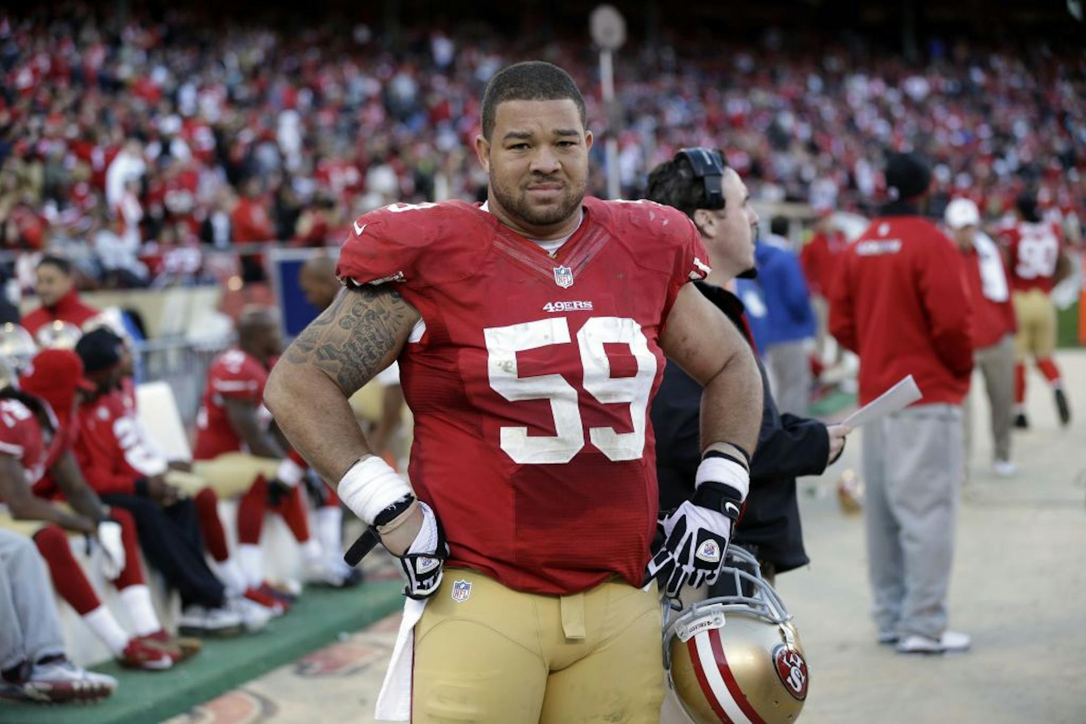 San Francisco 49ers center Jonathan Goodwin.
