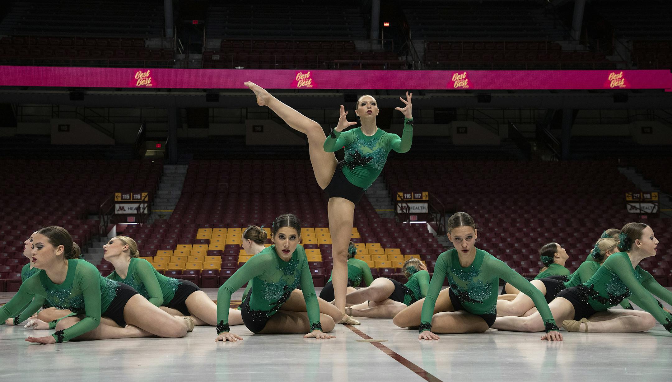 The Eden Prairie dance team.