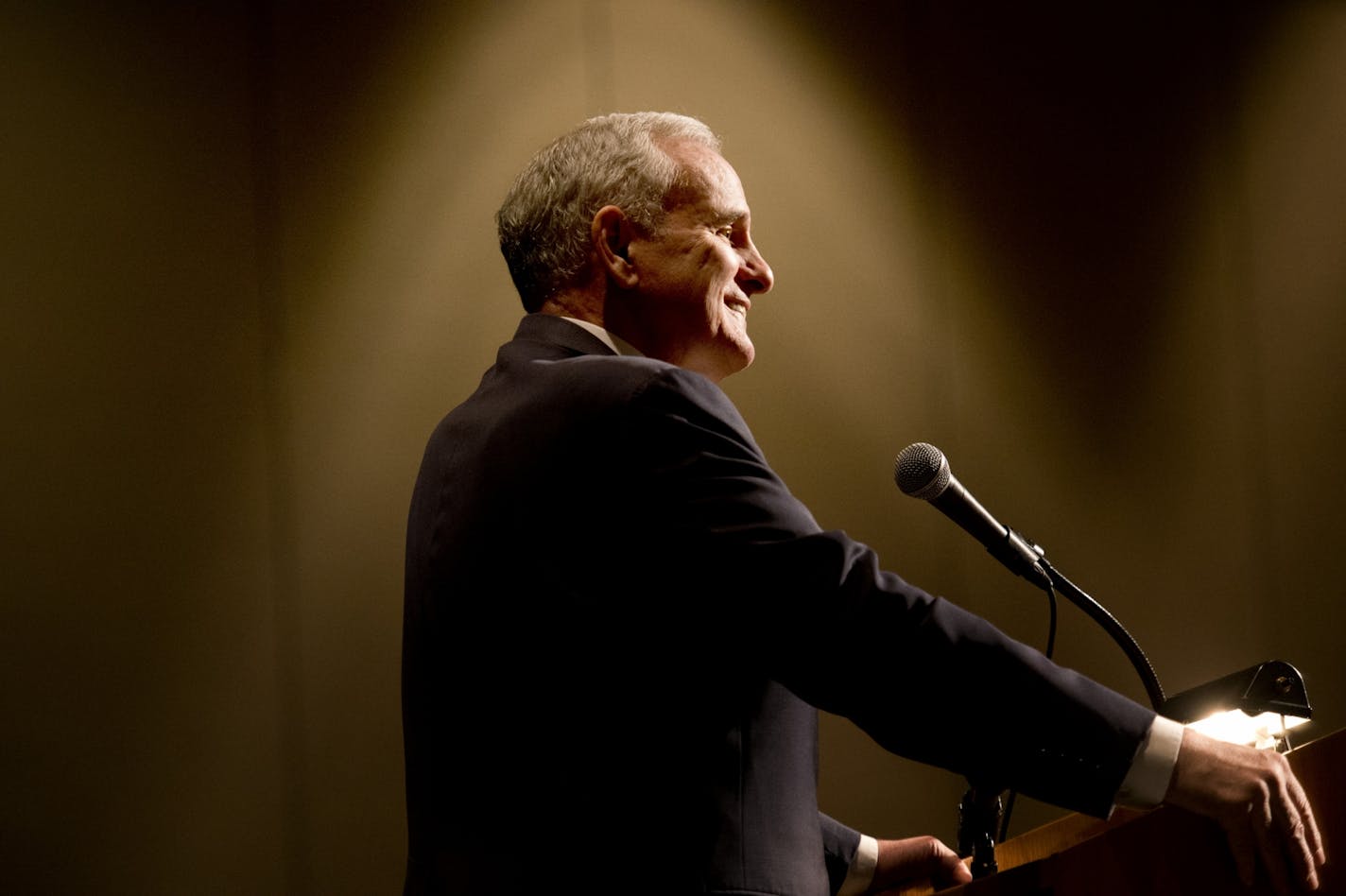 Governor Mark Dayton spoke to The Minnesota Credit Union Network at Saint Paul River Centre. It was only his second public meeting since he released his 2014-2015 biennial budget.