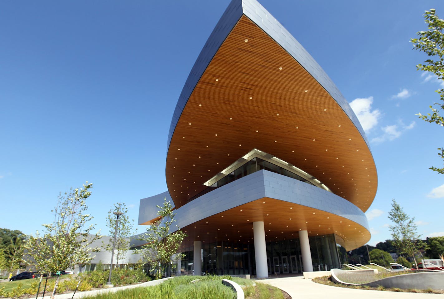 The University of Iowa&#x2019;s new Hancher Auditorium in Iowa City has opened after the original space was damaged by flooding.