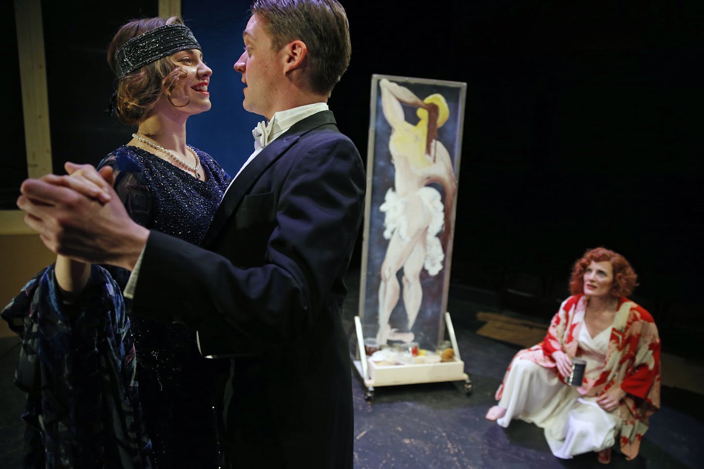 At the History Theatre, a new play about F. Scott Fitzgerald based on his life and the novel "This Side of Paradise," young Zelda, young Fitzgerald, and Zelda are played by Kendall Anne Thompson, Bradley Beahen, Norah Long respectively.]rtsong-taatarii@startribune.com