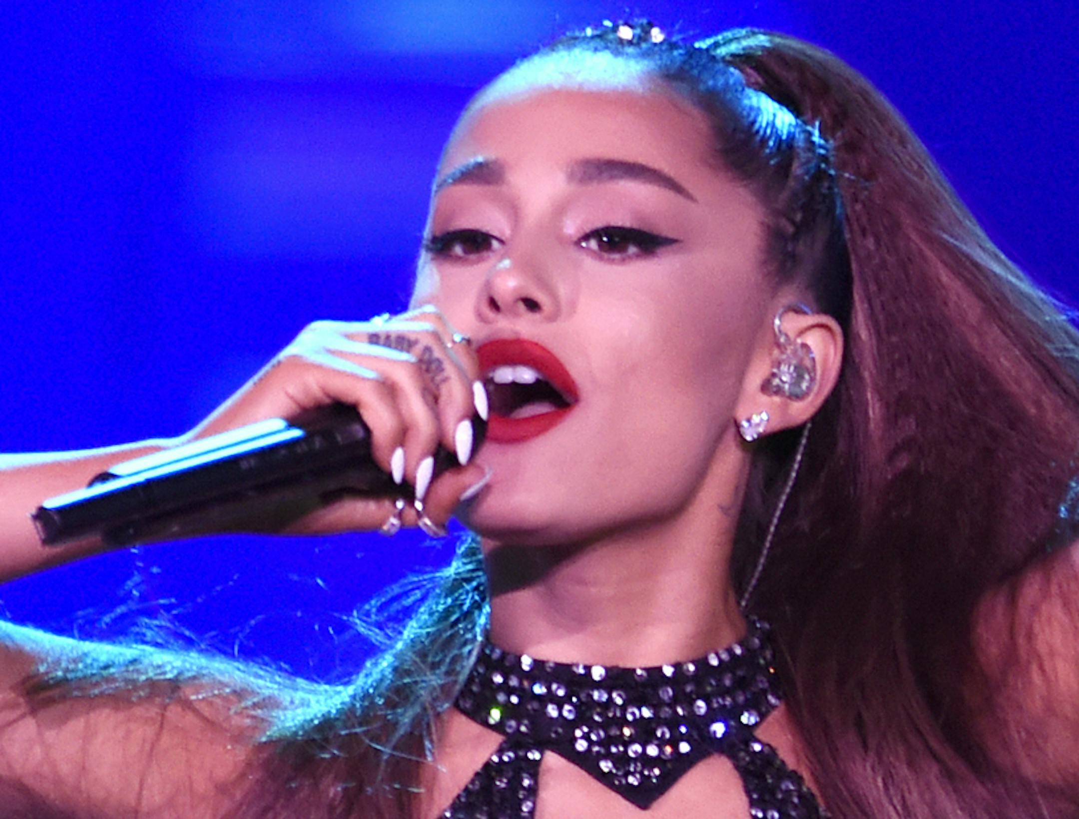 FILE - In this June 2, 2018 file photo, Ariana Grande performs at Wango Tango at Banc of California Stadium in Los Angeles. The Recording Academy’s Task Force on Diversity and Inclusion is a launching a new initiative announced Friday, Feb. 1, 2019, to create and expand more opportunities to female music producers and engineers. More than 200 musicians, labels and others have already pledged, including Lady Gaga, Justin Bieber, Pearl Jam, Pharrell and Grande. (Photo by Chris Pizzello/Invi