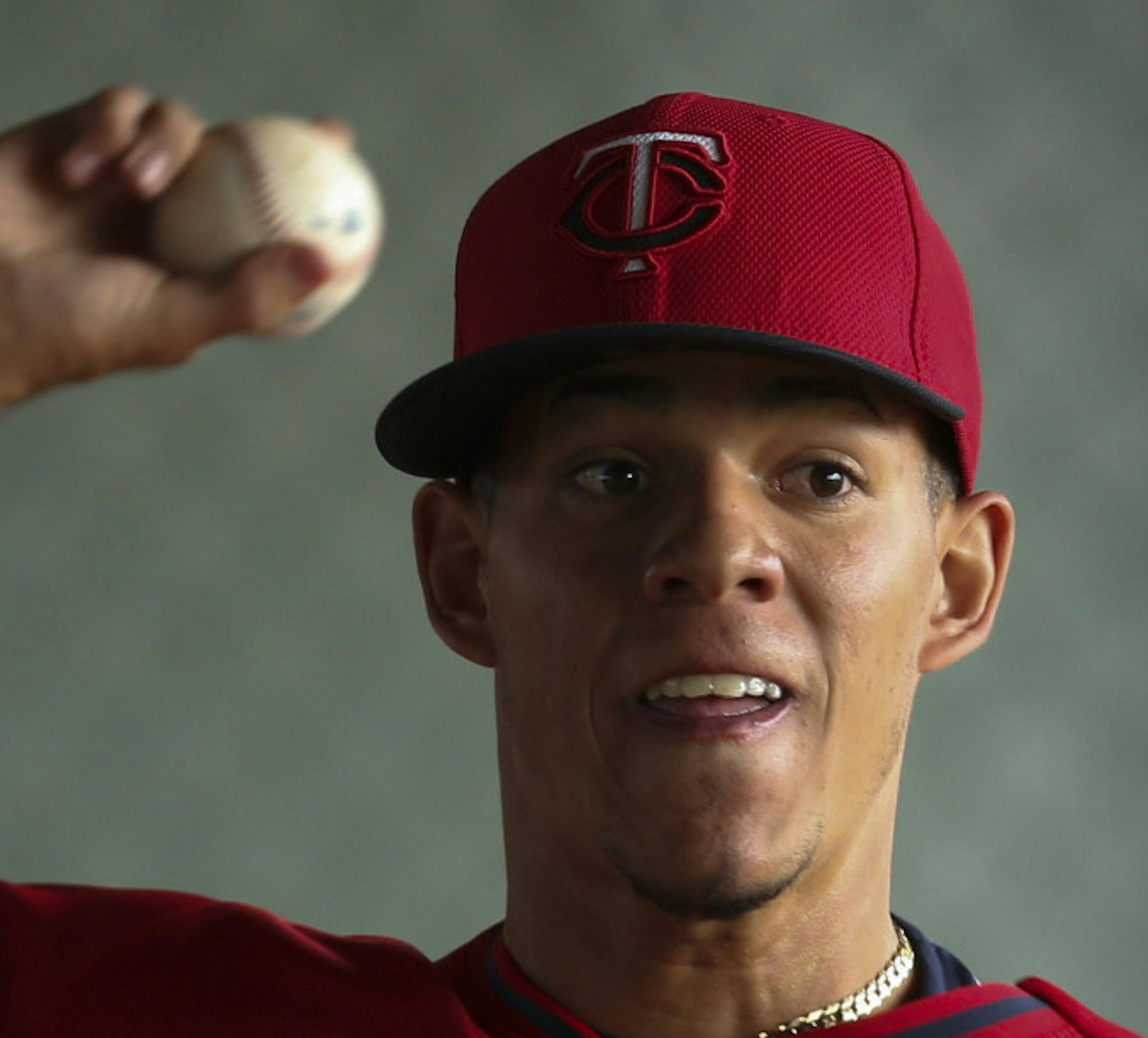 Twins pitcher Jose Berrios threw in the bullpen Wednesday morning at Hammond Stadium. ] JEFF WHEELER &#xef; jeff.wheeler@startribune.com Twins pitchers and catchers continued their workouts Wednesday morning, February 25, 2015 at Hammond Stadium in Fort Myers, FL.