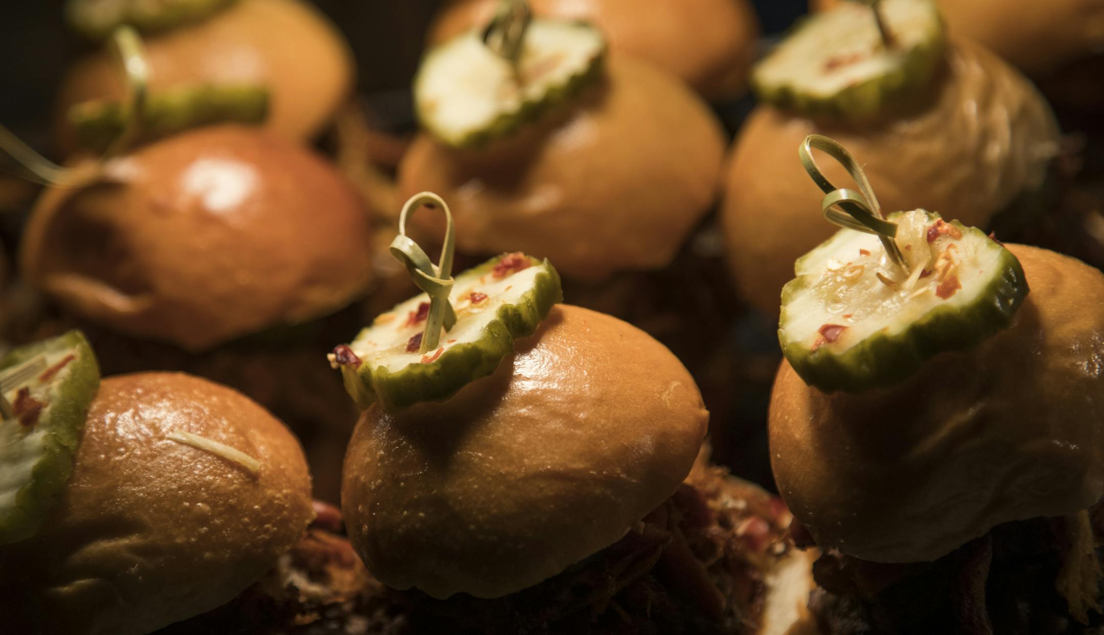 Roasted Pork sandwiches are part of the menu at the renovated Target Center in Minneapolis, Minn., on Tuesday, October 10, 2017. ] RENEE JONES SCHNEIDER • renee.jones@startribune.com