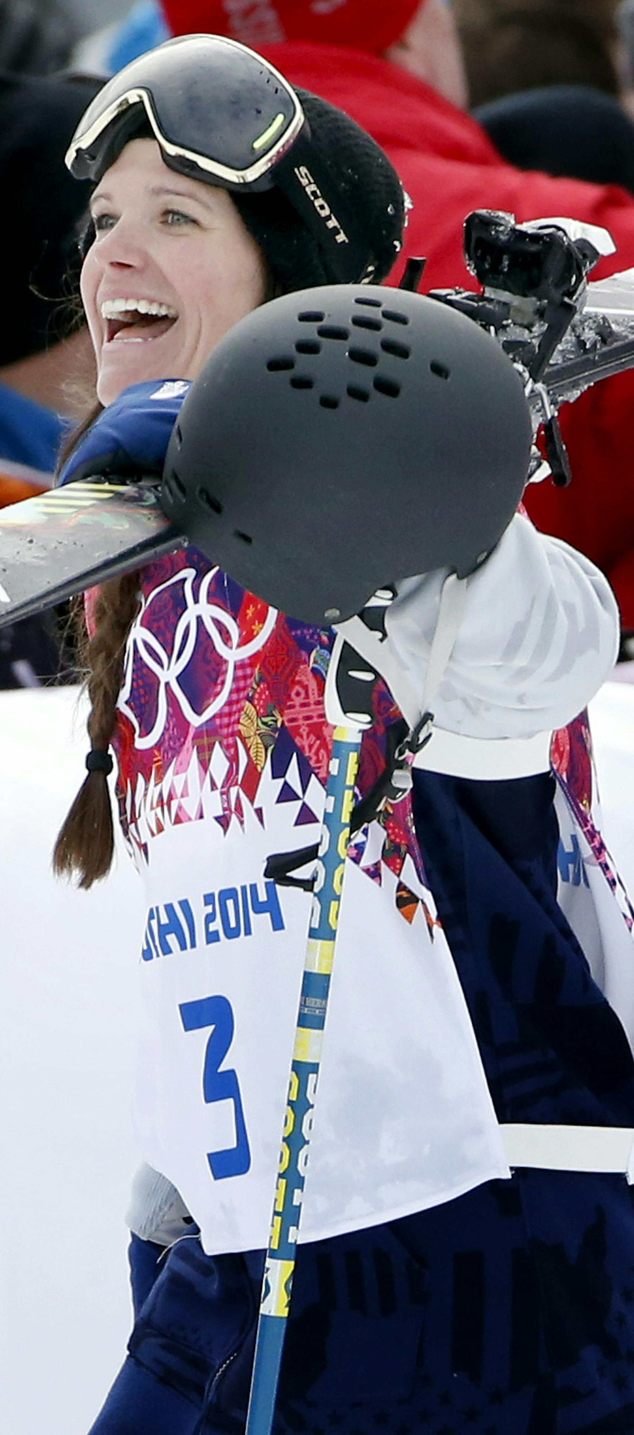Keri Herman walked of the course after her final run of the women's ski slopestyle finals. Herman finished in 10th place. ] CARLOS GONZALEZ cgonzalez@startribune.com - February 11, 2013, Krasnaya Polyana, Russia, Sochi 2014 Winter Olympics, Rosa Khutor Extreme Park, Women's Ski Slopestyle