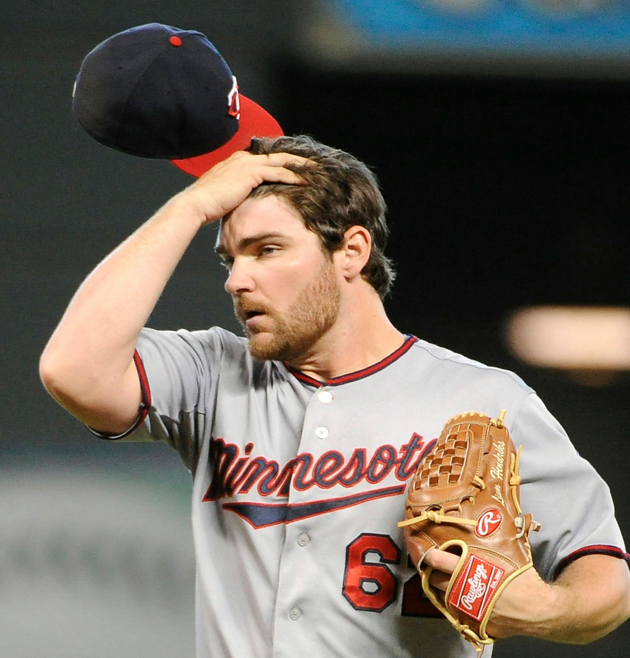 Minnesota Twins starting pitcher Liam Hendriks