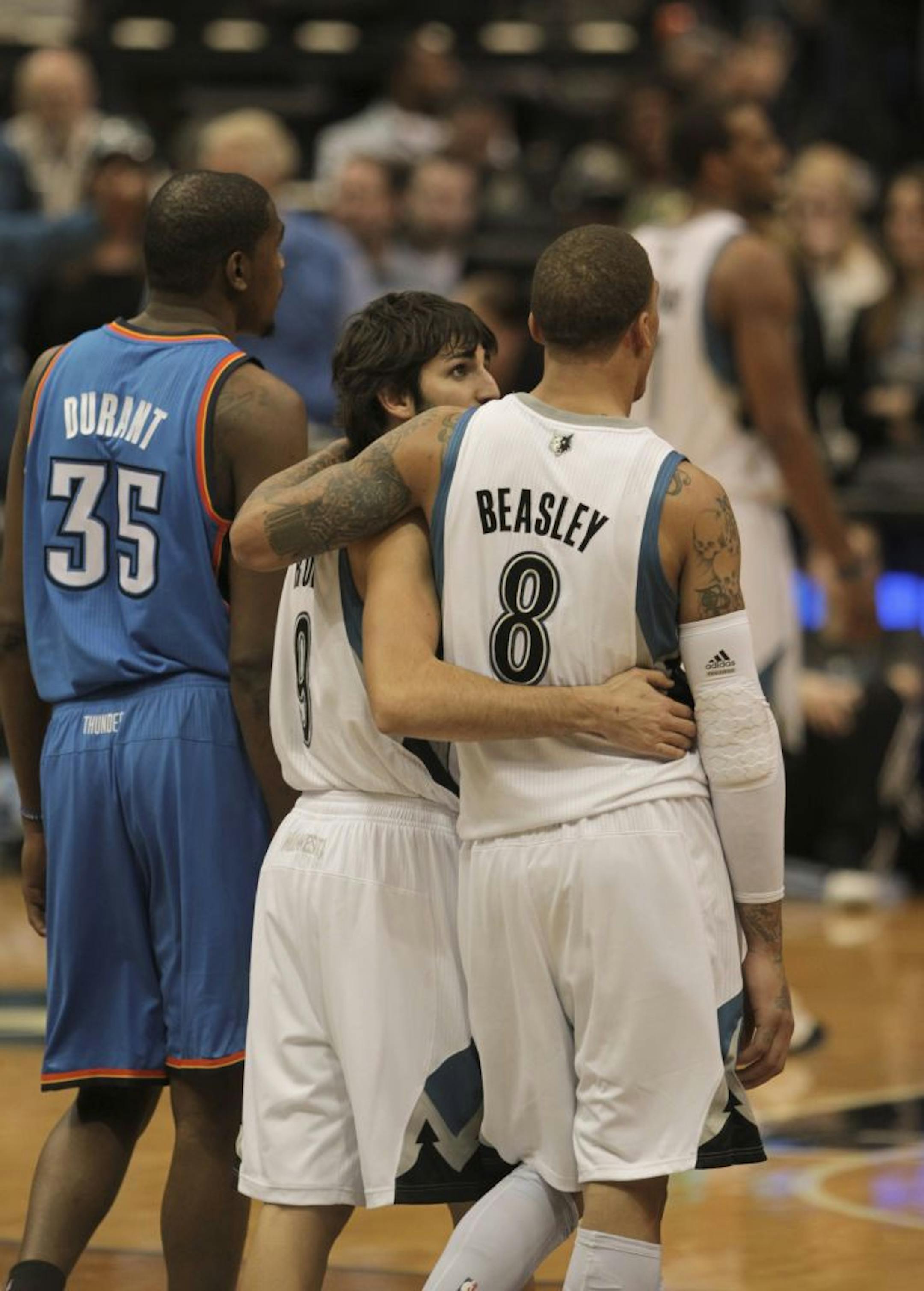 Ricky Rubio supported teammate Michael Beasley