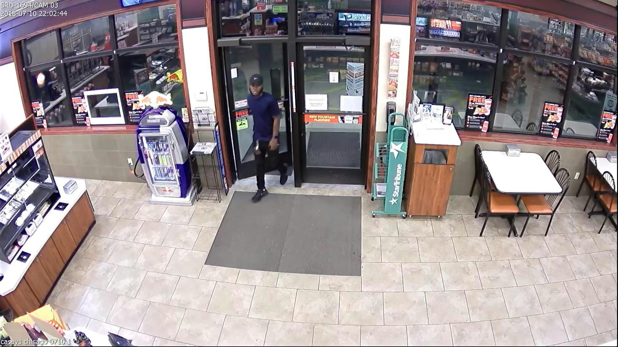 Wyoming Police Department released this surveillance video of the suspect.