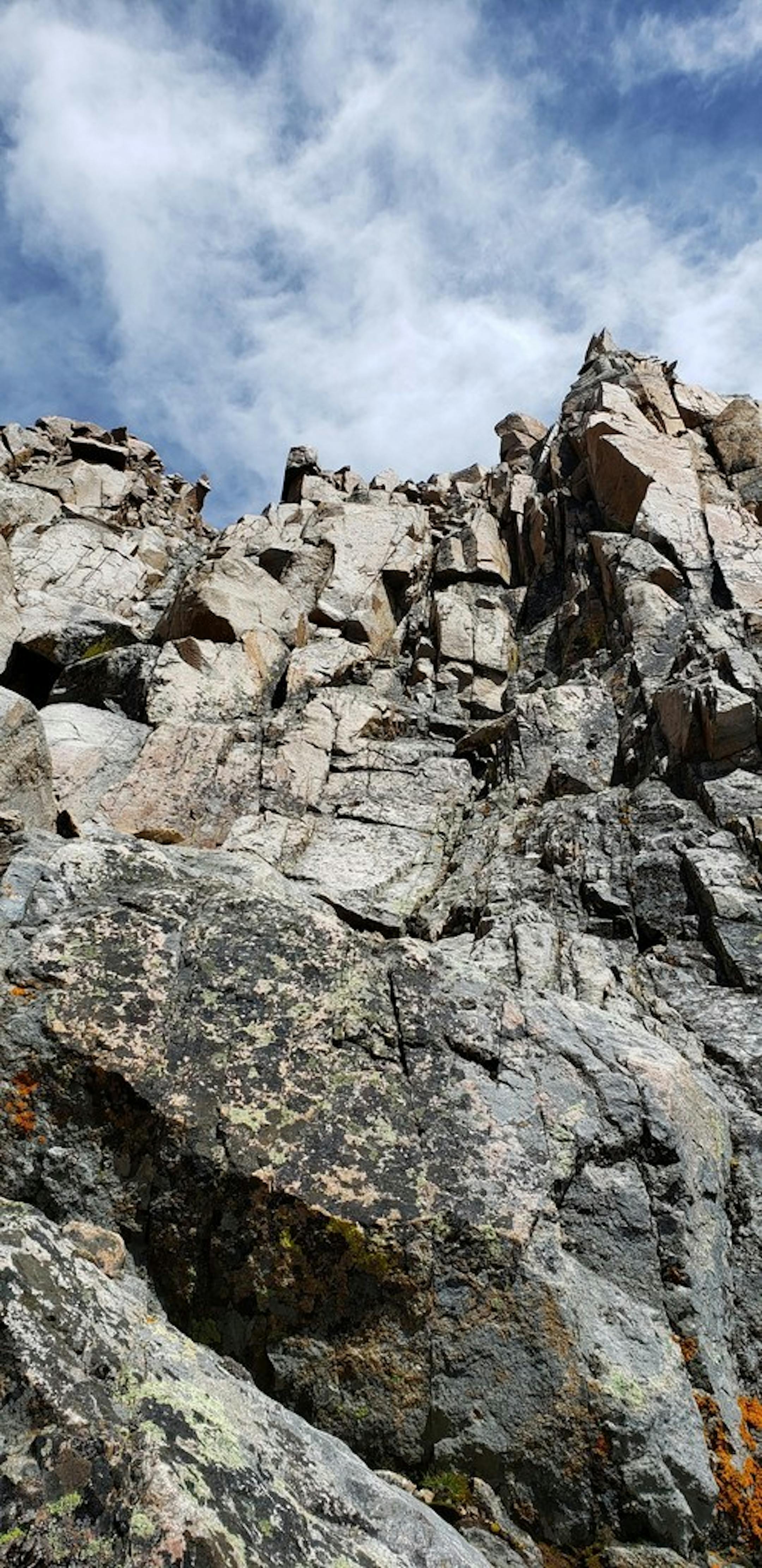 The cliff where the fatal fall occurred