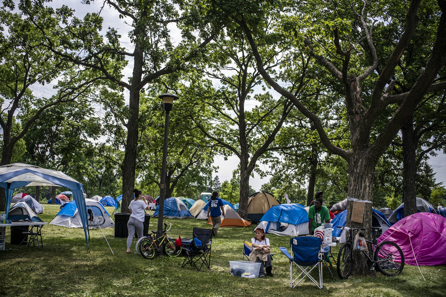 In a resolution passed Wednesday night, the Park Board's commissioners said they were "committed to providing people currently experiencing homelessness refuge space in Minneapolis parks," a response to encampments in Powderhorn Park.