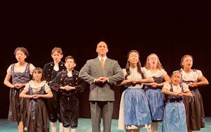 Rodolfo Nieto plays the stern Captain Von Trapp, who parents his seven children like a drill instructor, in Artistry's "The Sound of Music."