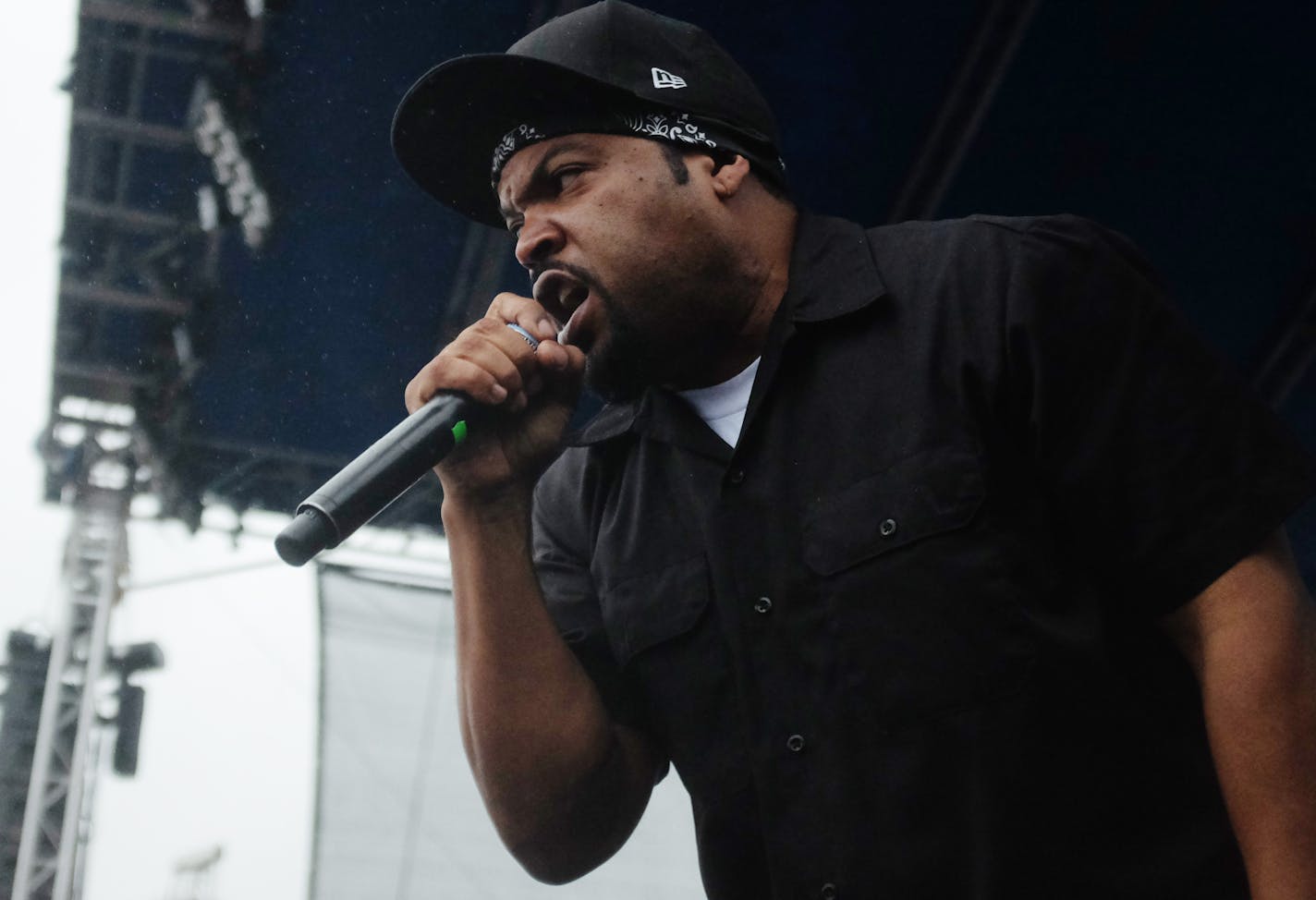 Ice Cube performed the final set of the 2015 Soundset Music Festival. ] Mark Vancleave - mark.vancleave@startribune.com * The eighth annual Soundset music festival played out amid rain showers Sunday, May 24, 2015 at Canterbury Park in Shakopee, Minn.