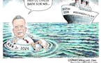 Editorial cartoon: RFK Jr. left behind