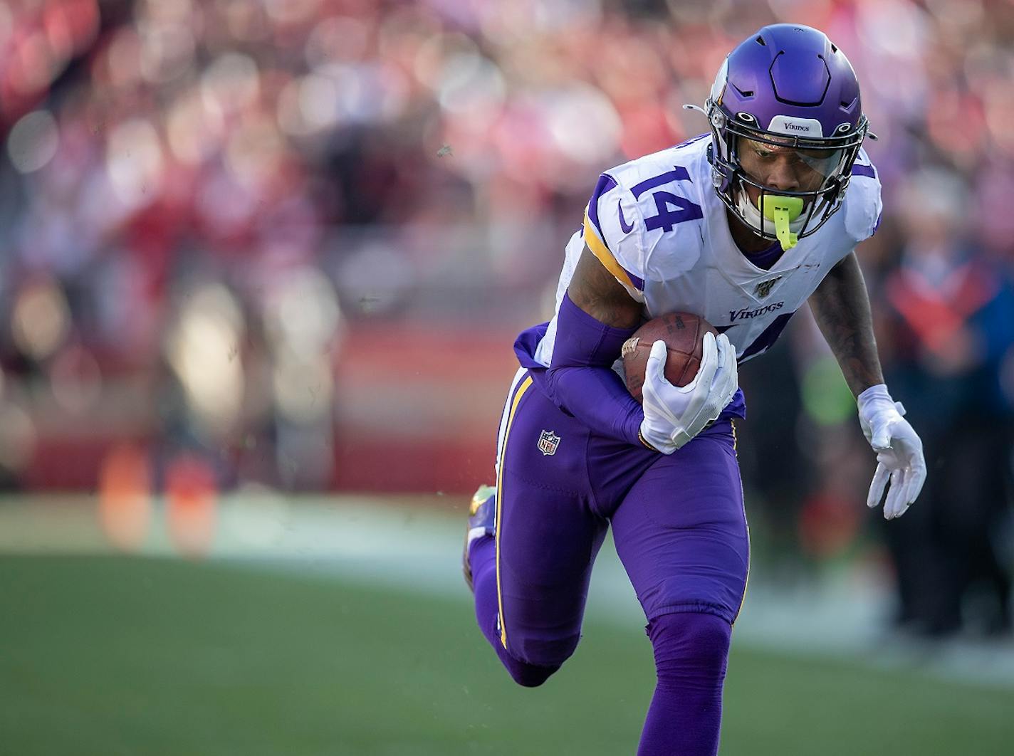 Minnesota Vikings wide receiver Stefon Diggs caught a touchdown pass in the first quarter.    ]  ELIZABETH FLORES • liz.flores@startribune.com