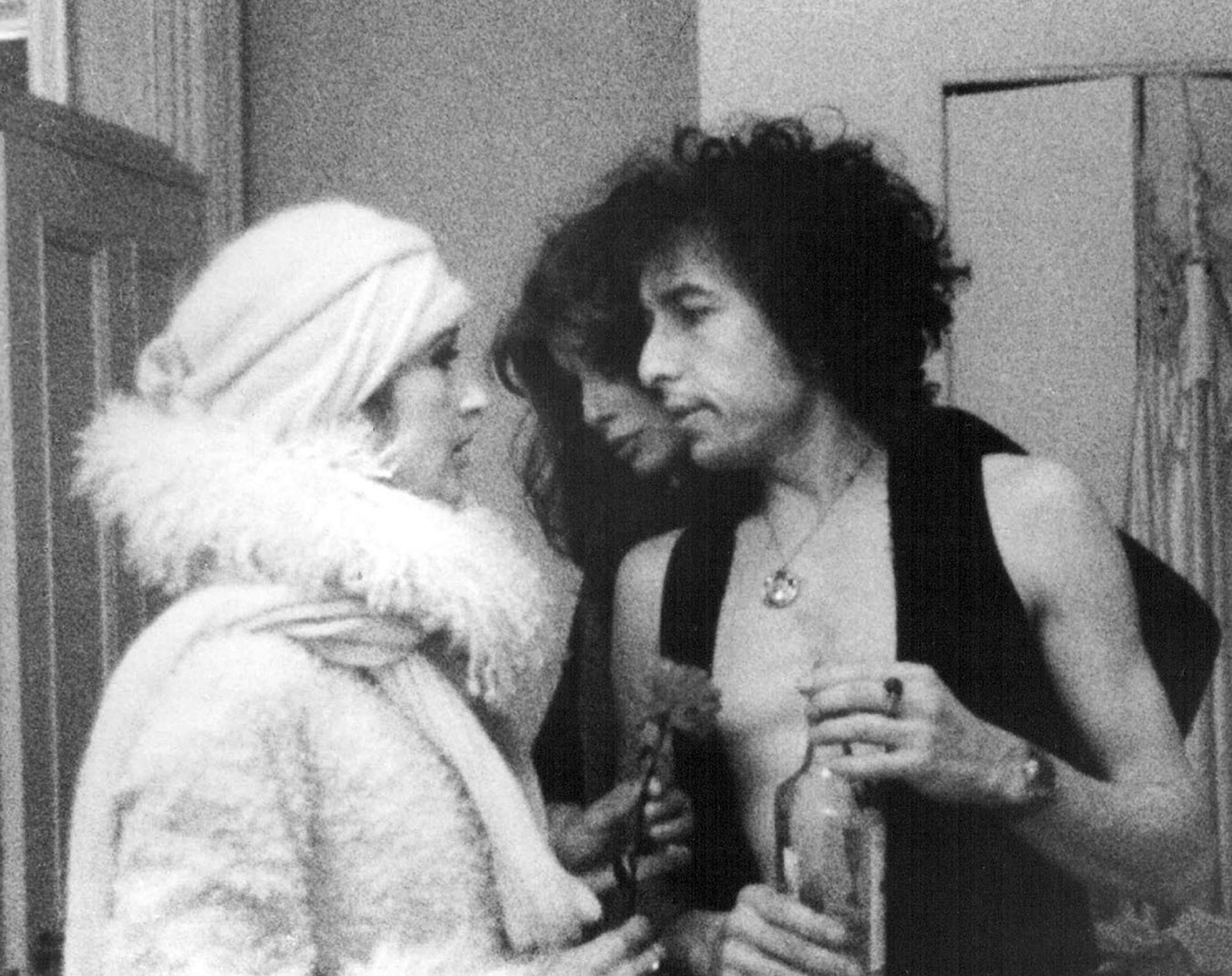 February 17, 1978 John Baez and Bob Dylan in 'Renaldo & Clara' -- Bob Dylan's "Renaldo & Clara," his debut as a film maker, will intrigue his fans and bore entertainment-seeking moviegoers. Dylan produced, directed, financed, stars in, and set up the improvised dramatic situations for the film, which he also is distributing. Not surprisingly then, "Renaldo & Clara' is a highly personal and indulgent movie. But then Dylan said he made "Renaldo" just for his audience, not the moviegoing masses. On