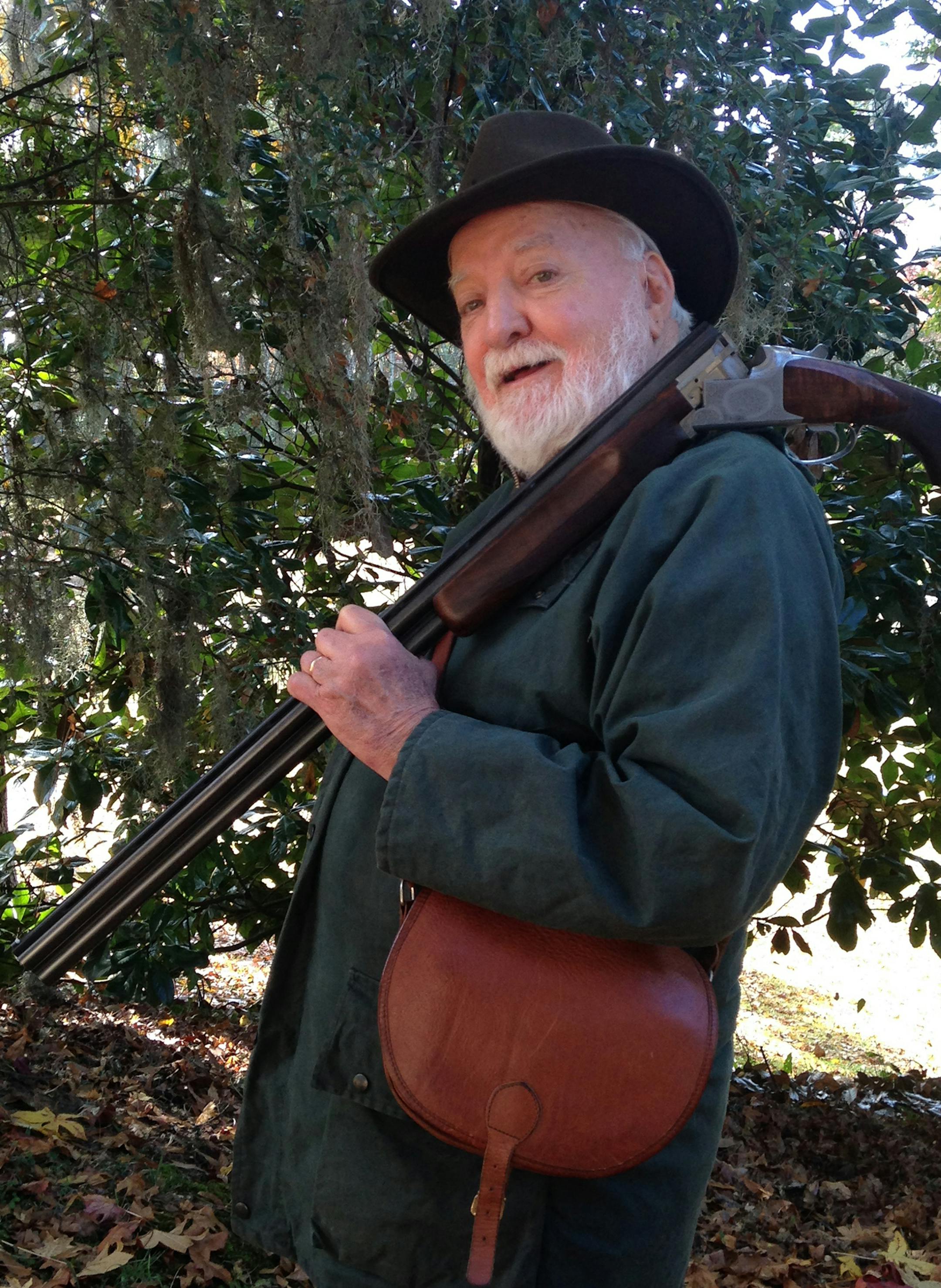 A handout photo shows the writer W.E.B. Griffin at his home in Daphne, Ala., in 2014. Griffin, who depicted the swashbuckling lives of soldiers, spies and cops in almost 60 novels, dozens of which became best sellers, died on Feb. 12, 2019, at his home in Daphne, Ala. He was 89. (Pilar Menendez Butterworth via The New York Times) -- NO SALES; FOR EDITORIAL USE ONLY WITH NYT STORY OBIT GRIFFIN BY DANIEL E. SLOTNIK FOR FEB. 23, 2019. ALL OTHER USE PROHIBITED. --