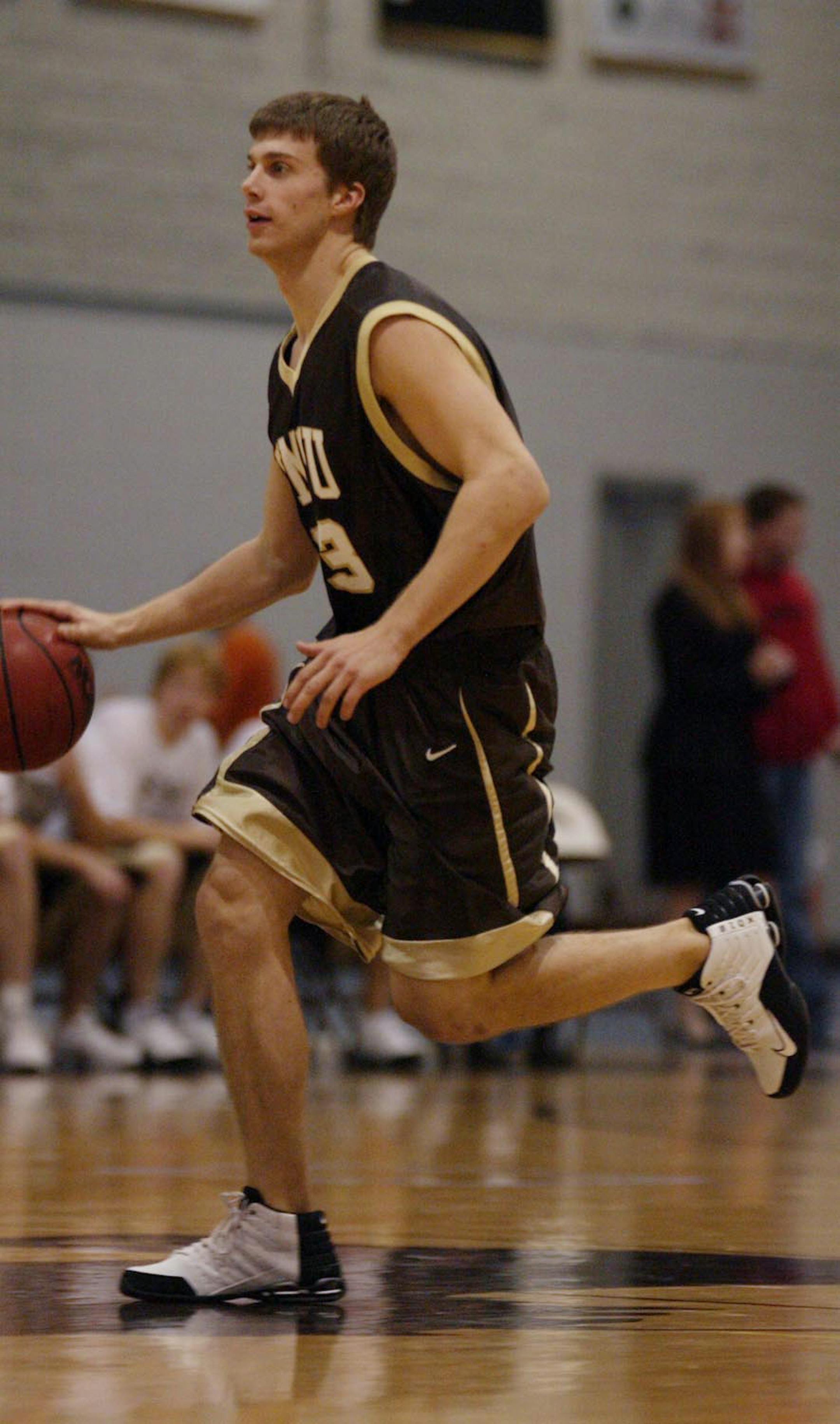 COURTESY SOUTHWEST STATE UNIVERSITY. Andy Wiersma of the Southwest State University basketball team.