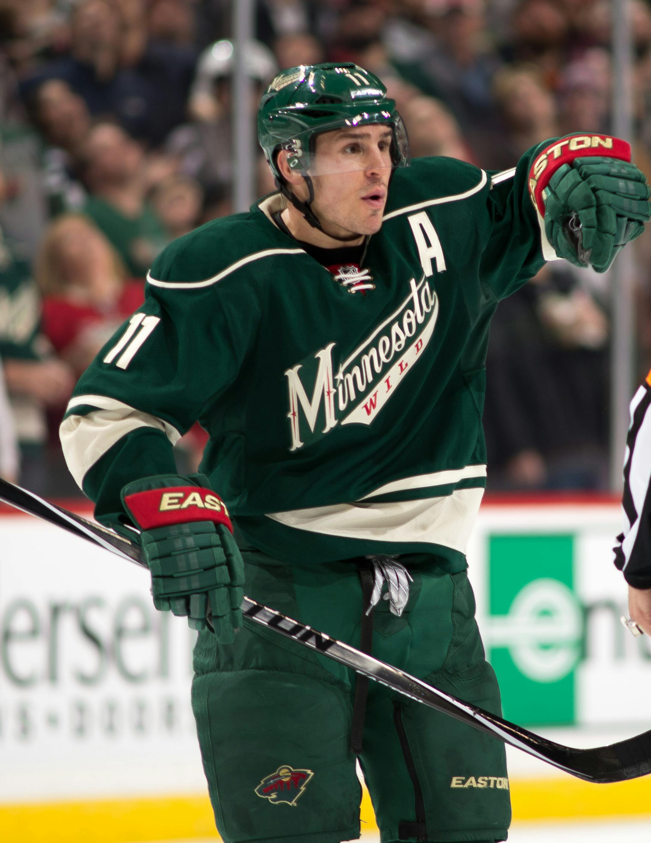 Minnesota Wild left wing Zach Parise (11) argues against a interference call that cost the Wild a goal in the second period with referee Dean Morton. ] AARON LAVINSKY &#x2022; aaron.lavinsky@startribune.com The Minnesota Wild take on the Winnipeg Jets Saturday, Dec. 27, 2015 at Xcel Energy Center in St. Paul.