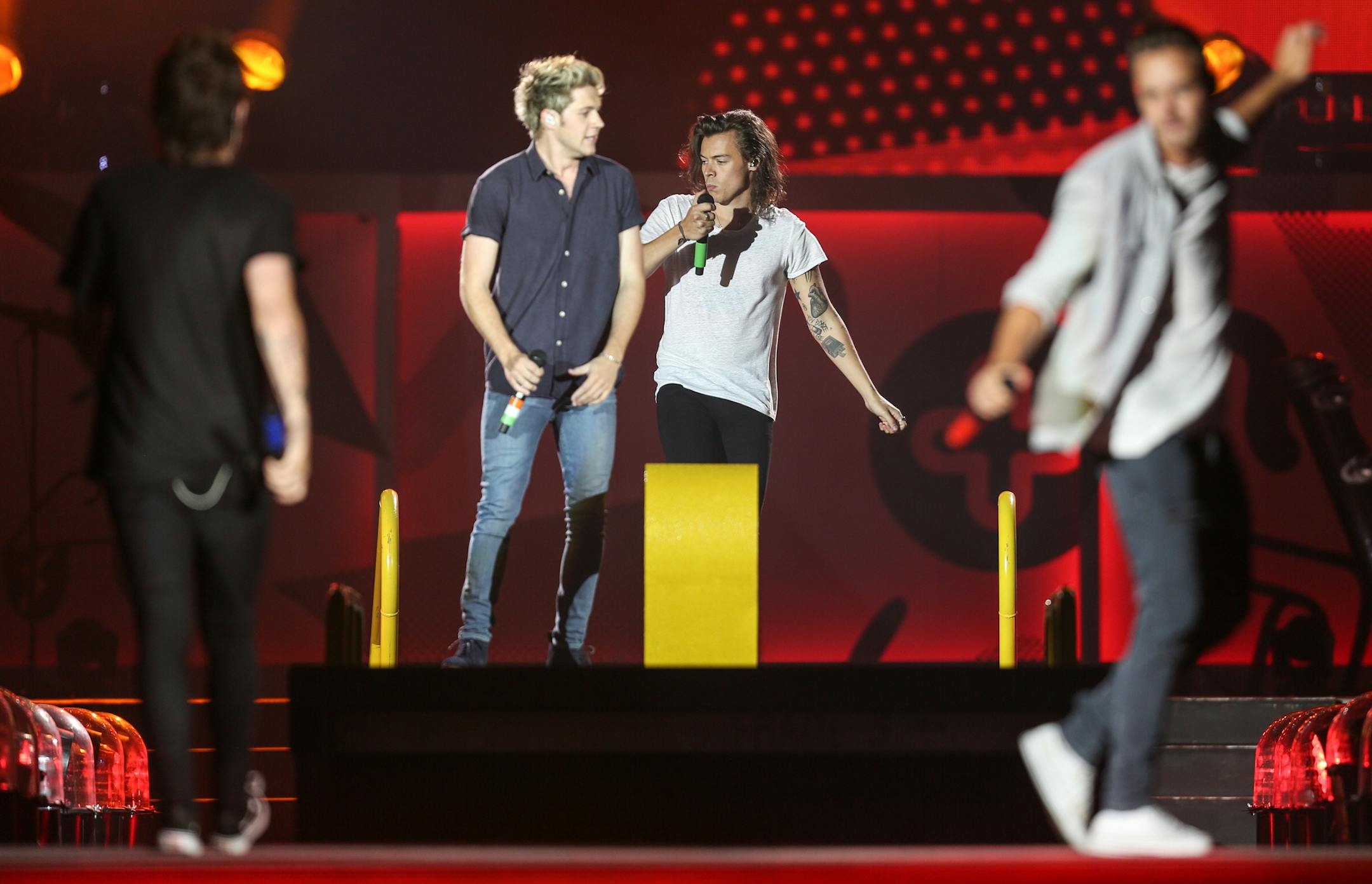 One Direction in concert in San Diego earlier this month.