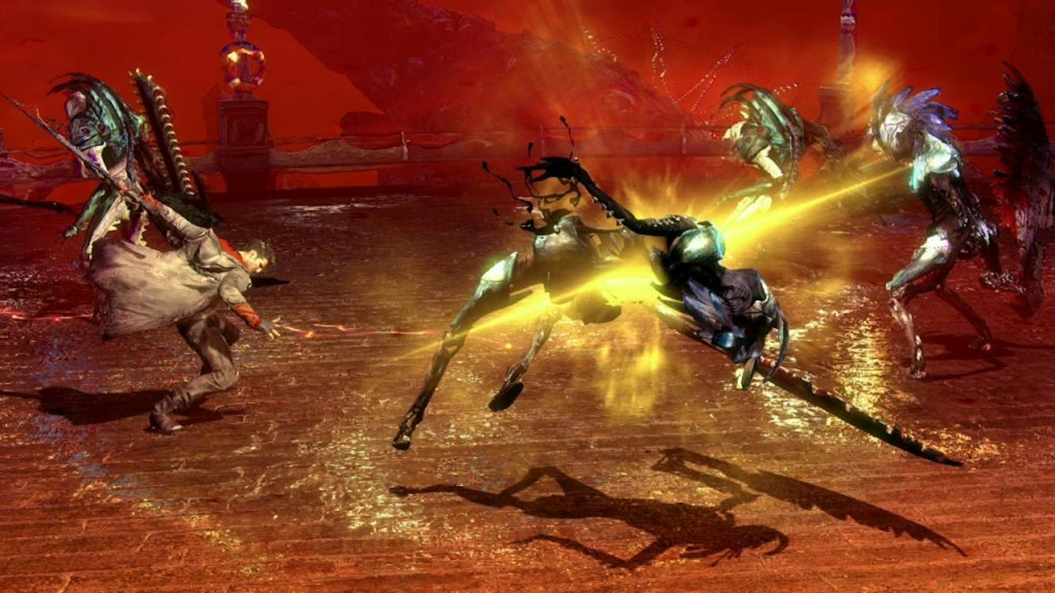 This video game image released by Capcom shows a scene from "DmC: Devil May Cry."