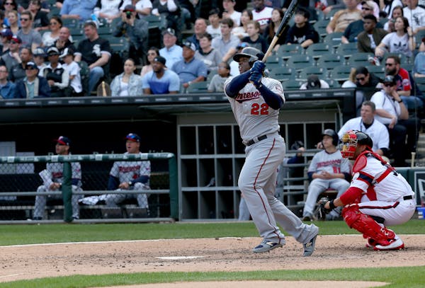 The Twins' Miguel Sano hit a two-run home run in the eighth inning, putting the Twins ahead 4-1 against the Chicago White Sox on Sunday.