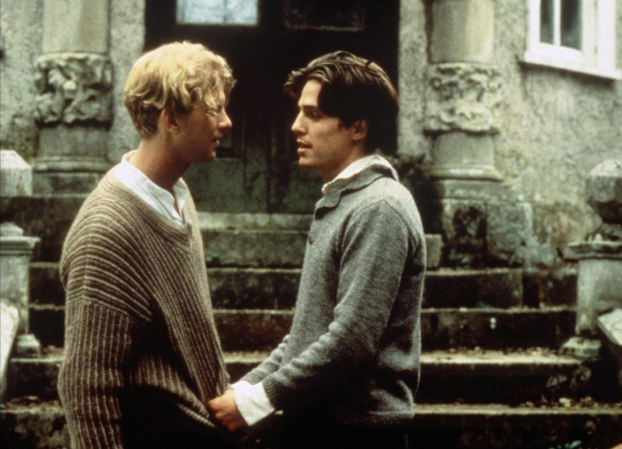 James Wilby and Hugh Grant in "Maurice."