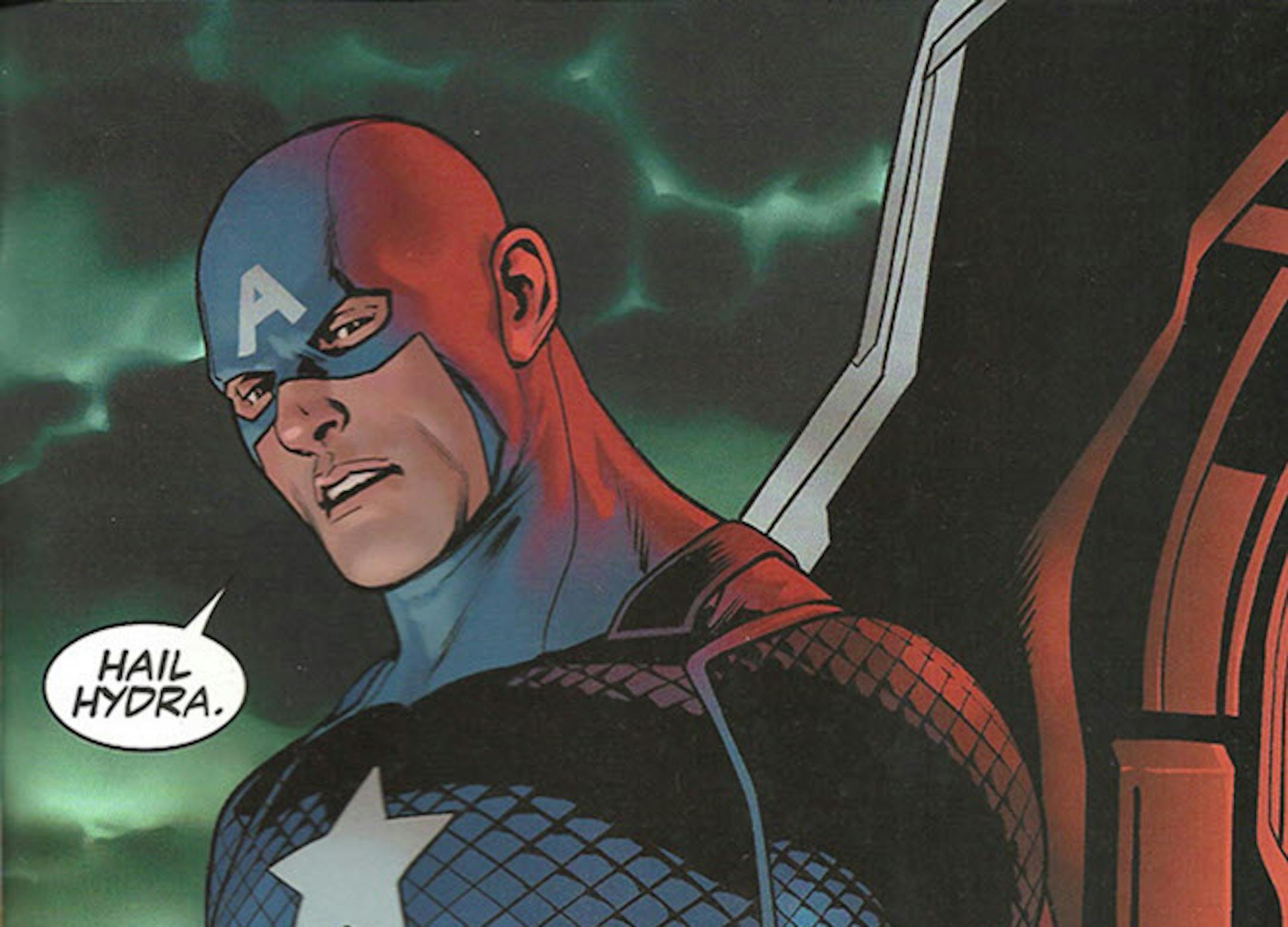 The final panel in "Captain America: Steve Rogers" #1 dropped the bomb.