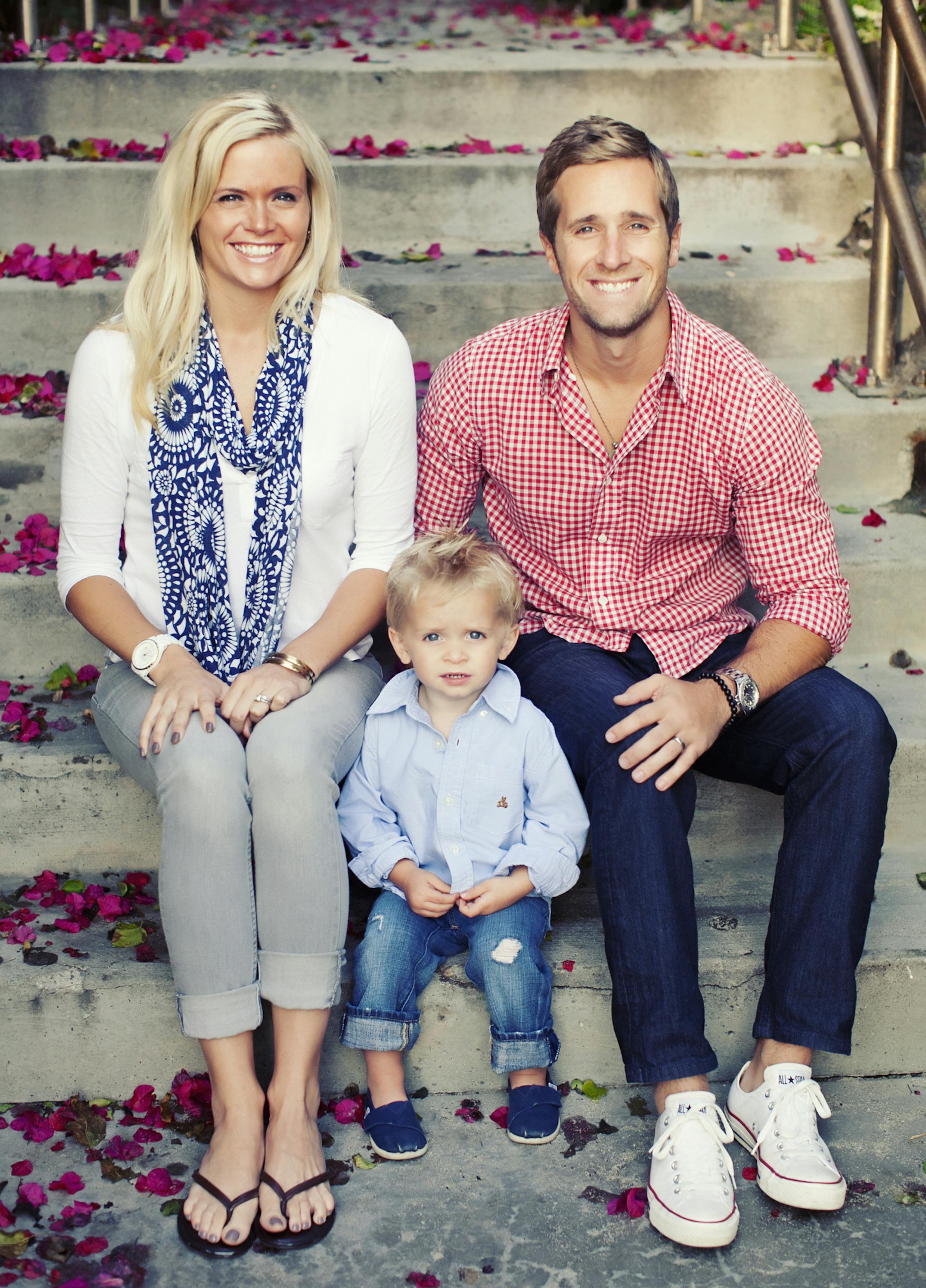 Jenny and Seth Nelson and their son.