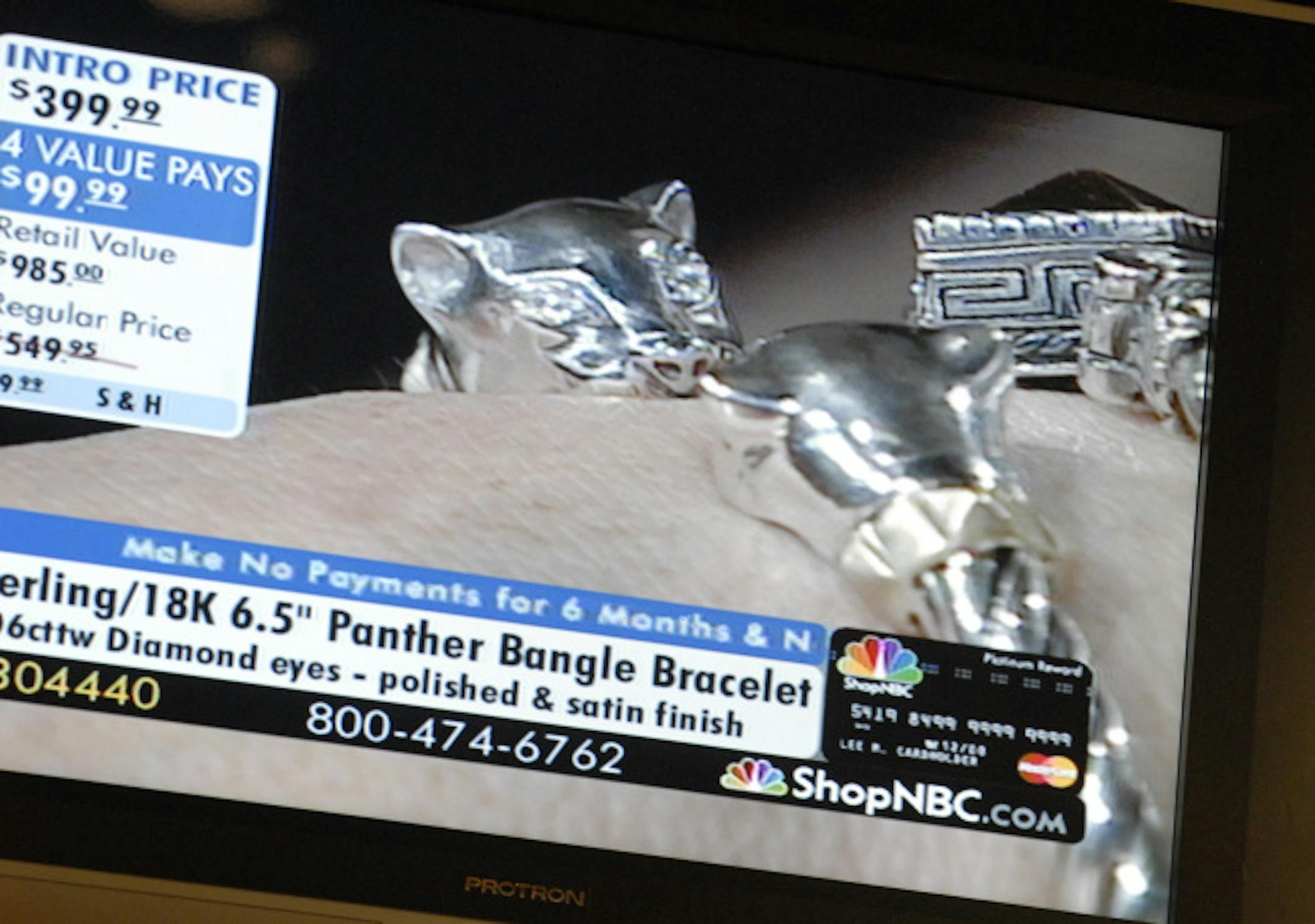 A sterling silver and 18K gold bracelet was a shiny offering on ShopNBC Monday, but the company is selling more than just jewelry.