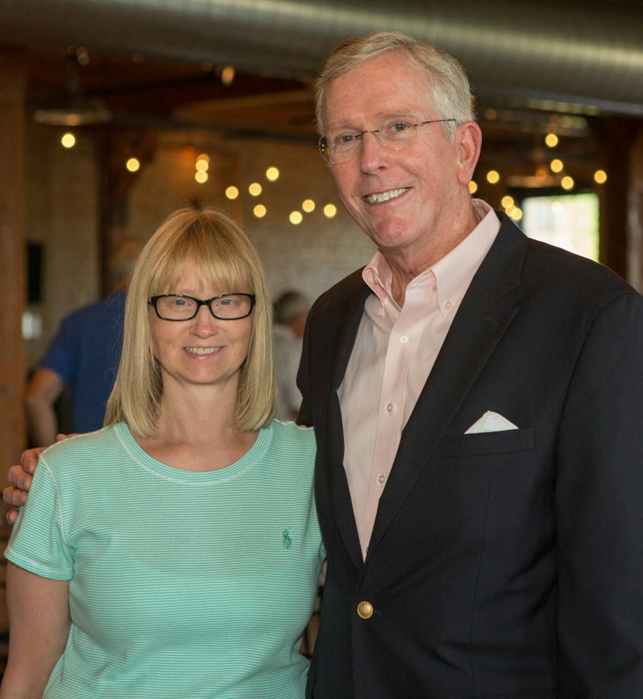 Featured speaker Kristie Armbruster and MDI President and CEO Peter McDermott.